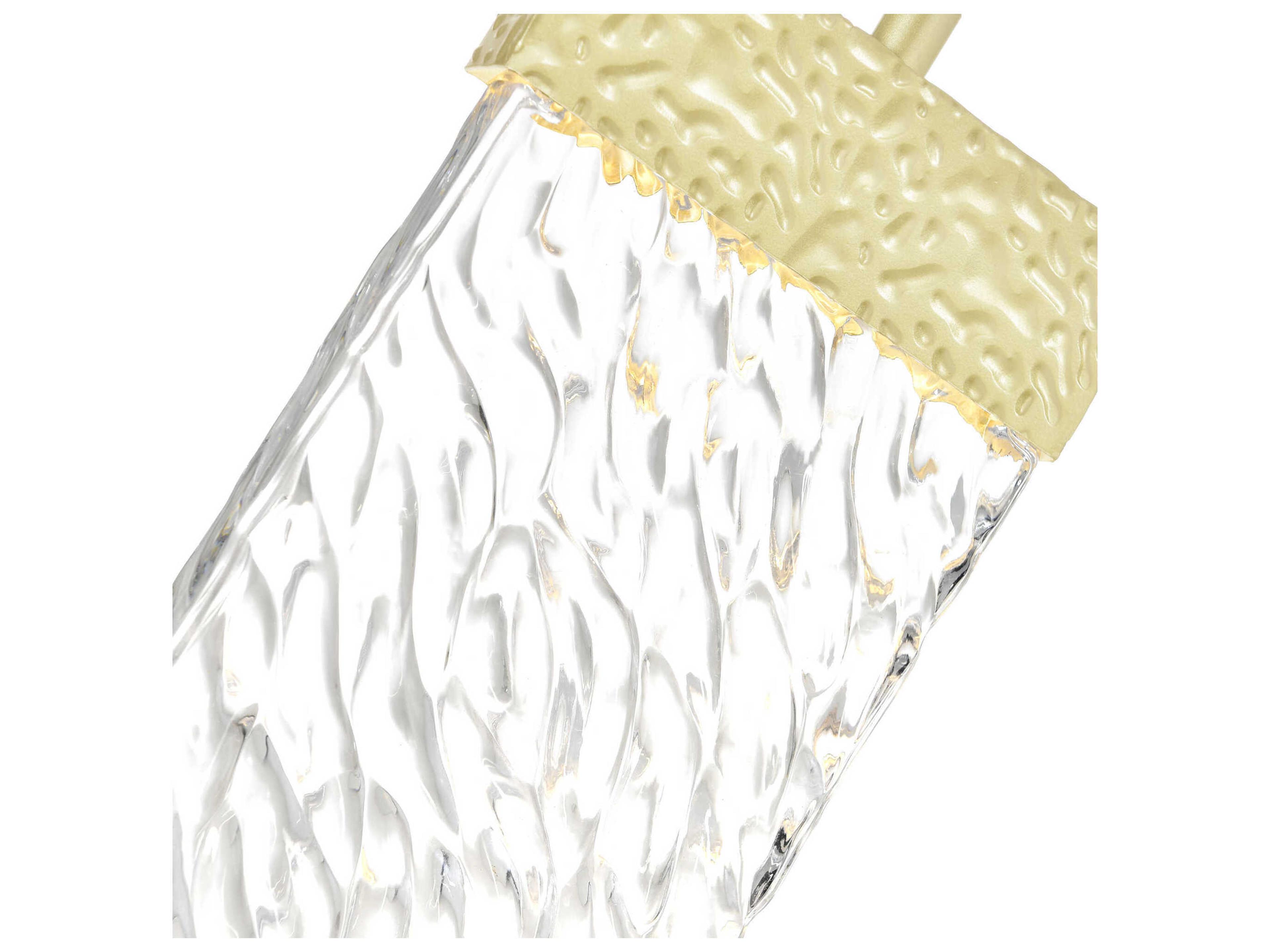 CWI Lighting Carolina Gold Leaf Mini Pendant