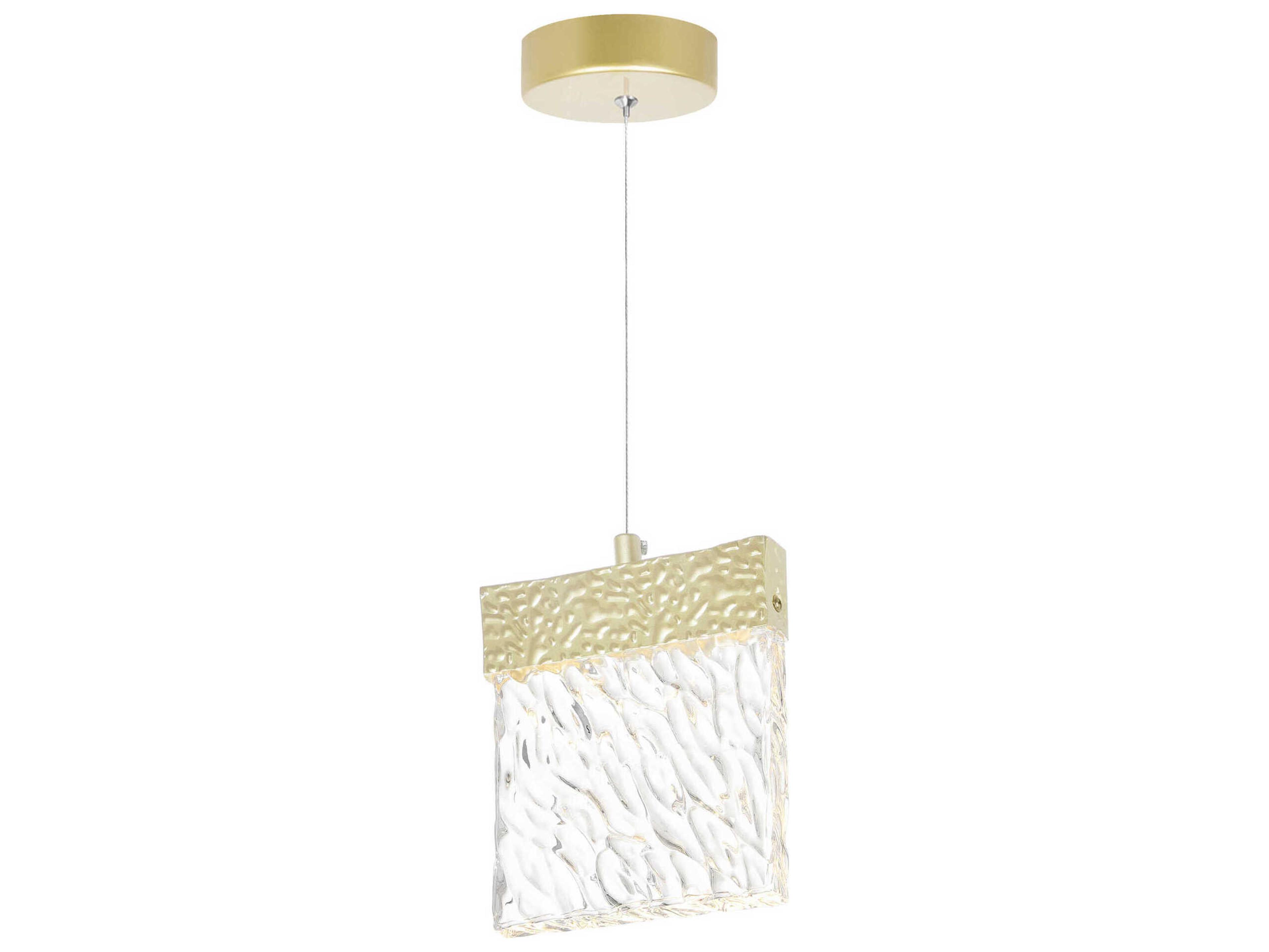 CWI Lighting Carolina Gold Leaf Mini Pendant