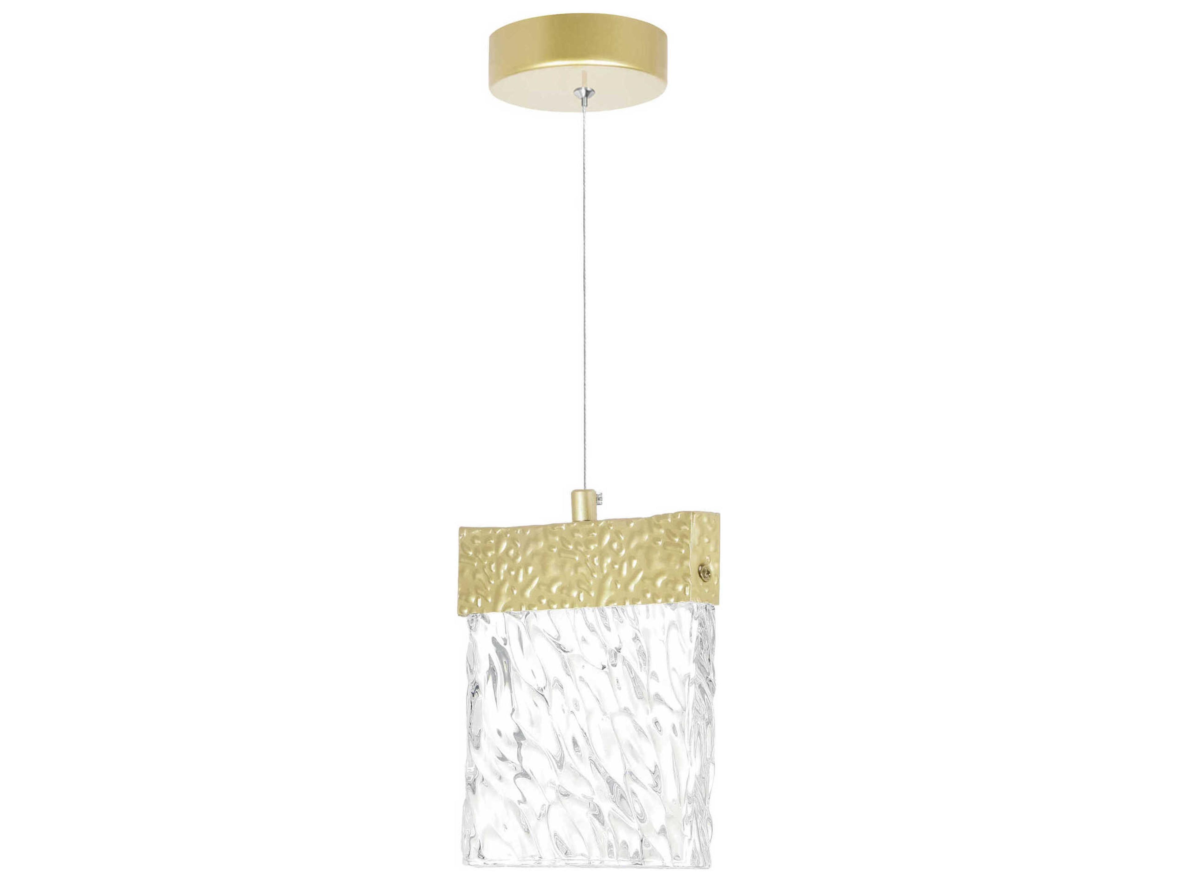 CWI Lighting Carolina Gold Leaf Mini Pendant