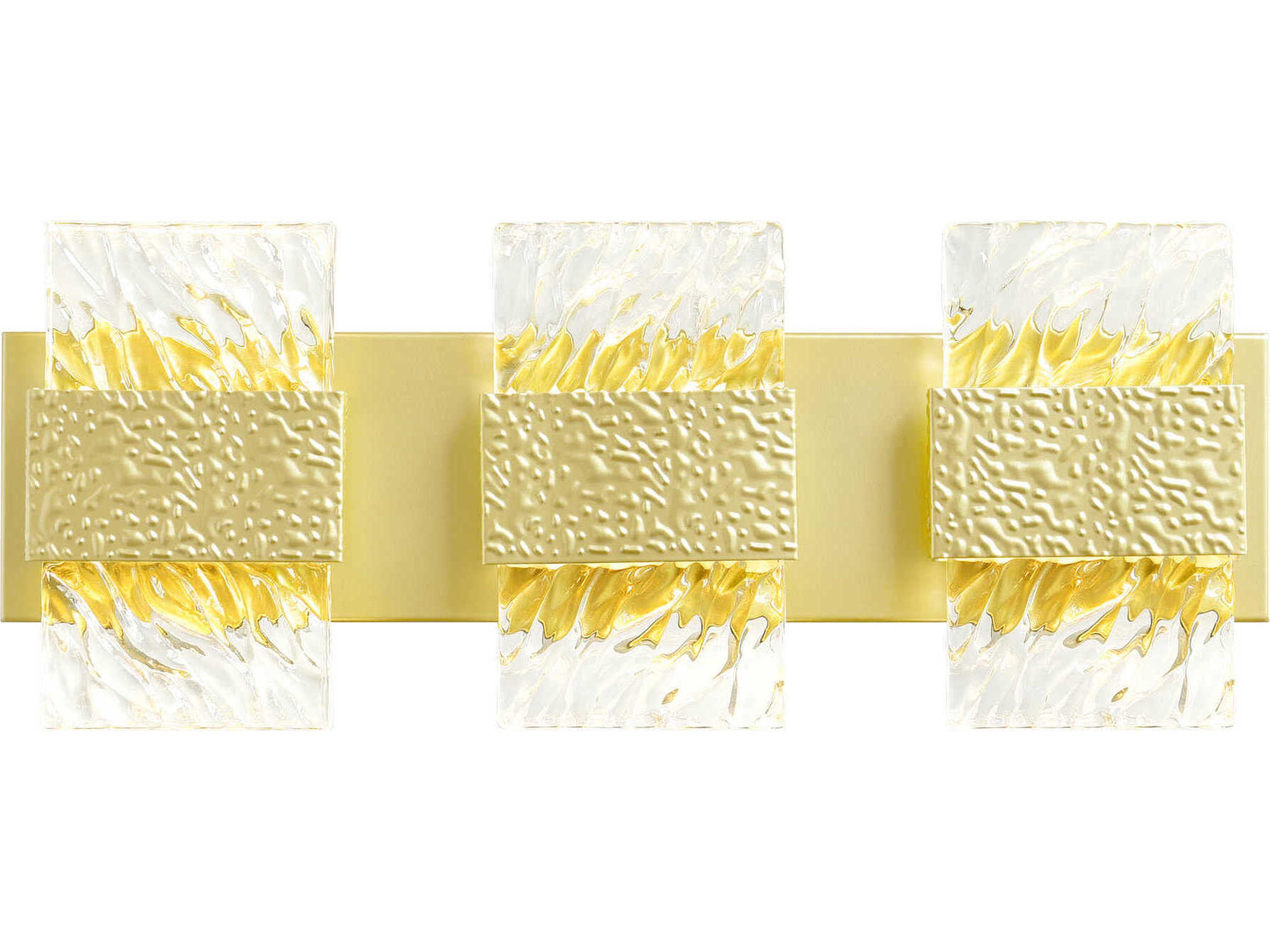 Carolina Gold Leaf Vanity Light