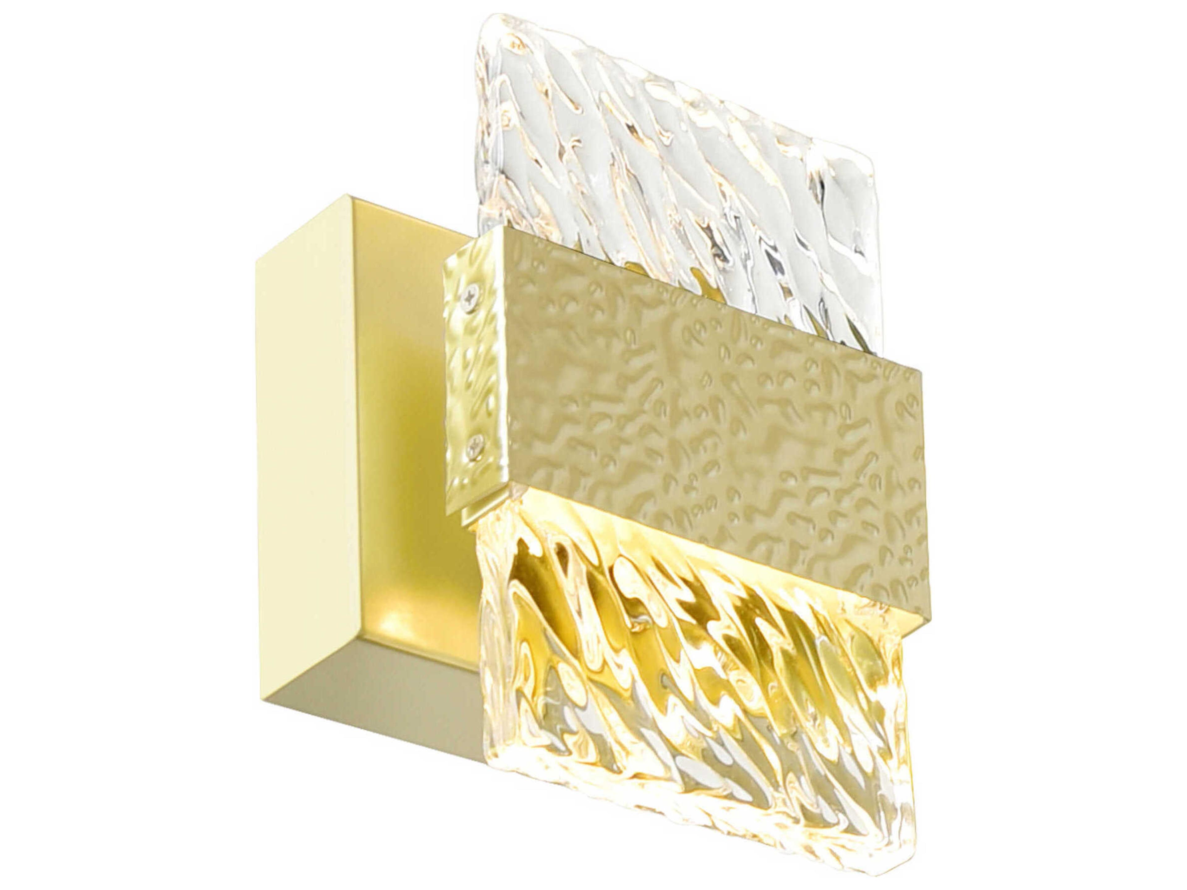 CWI Lighting Carolina Gold Leaf Wall Sconce