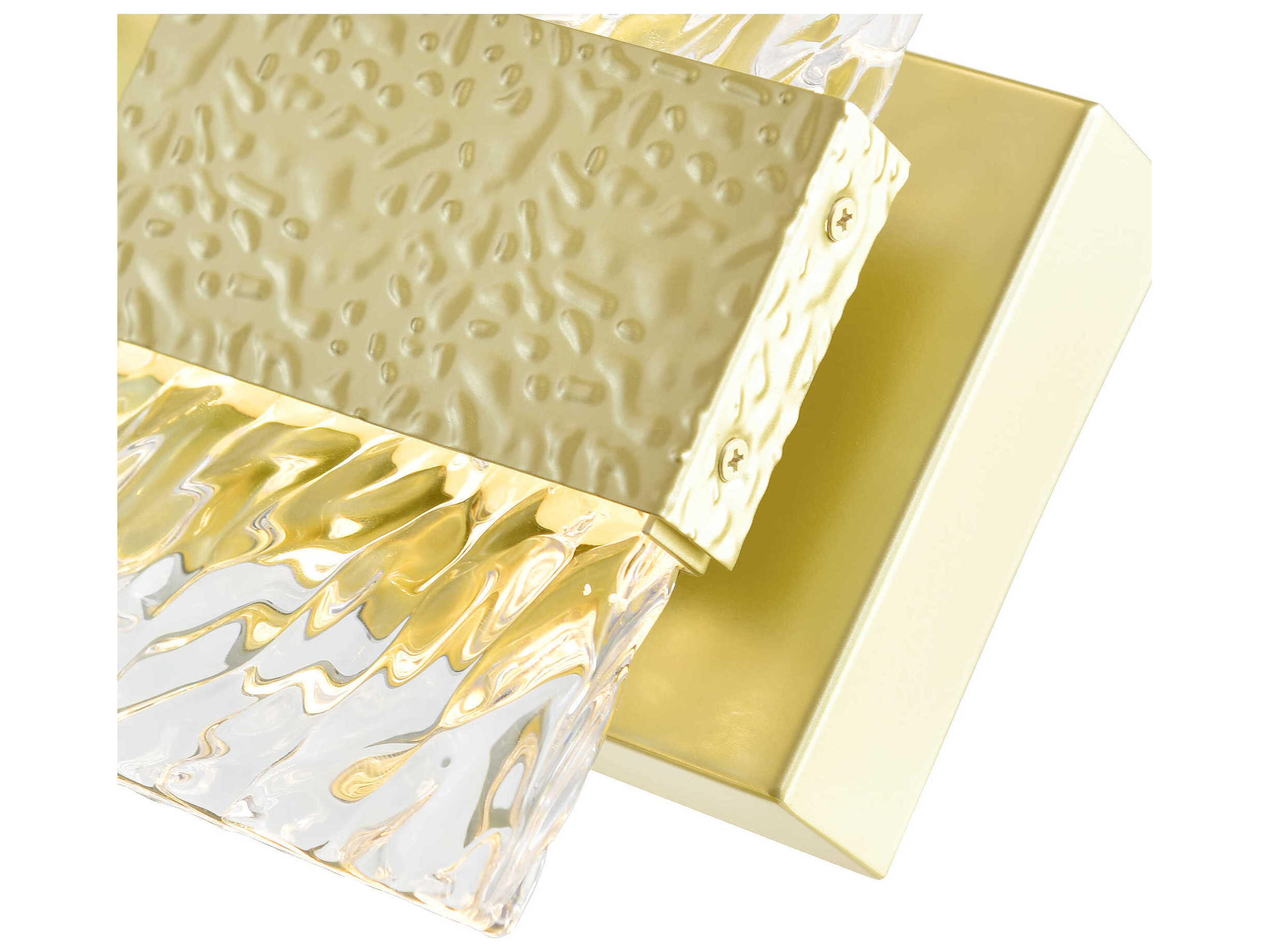 CWI Lighting Carolina Gold Leaf Wall Sconce