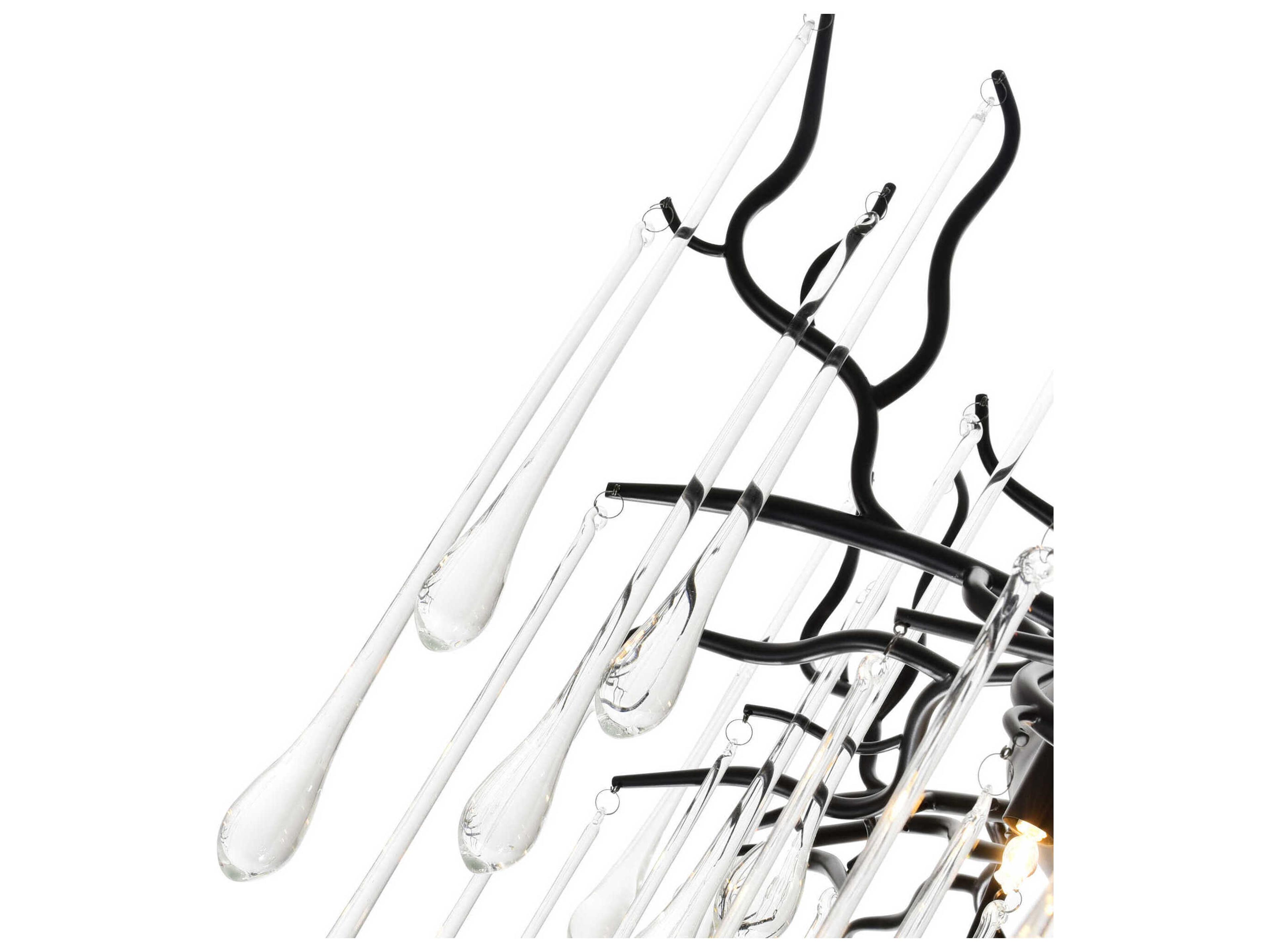 CWI Lighting Anita 12-Light Black Chandelier