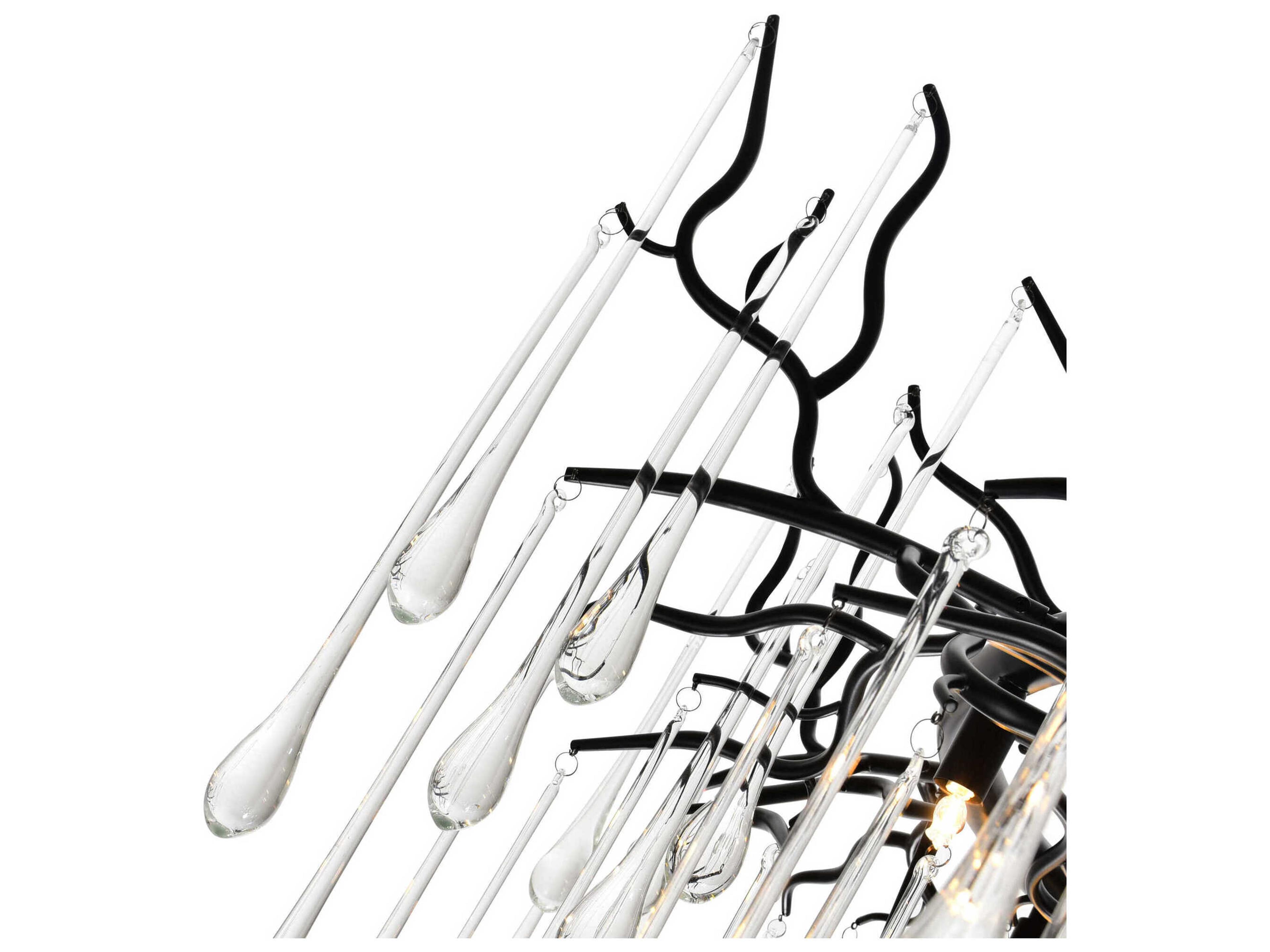 CWI Lighting Anita 6-Light Black Chandelier