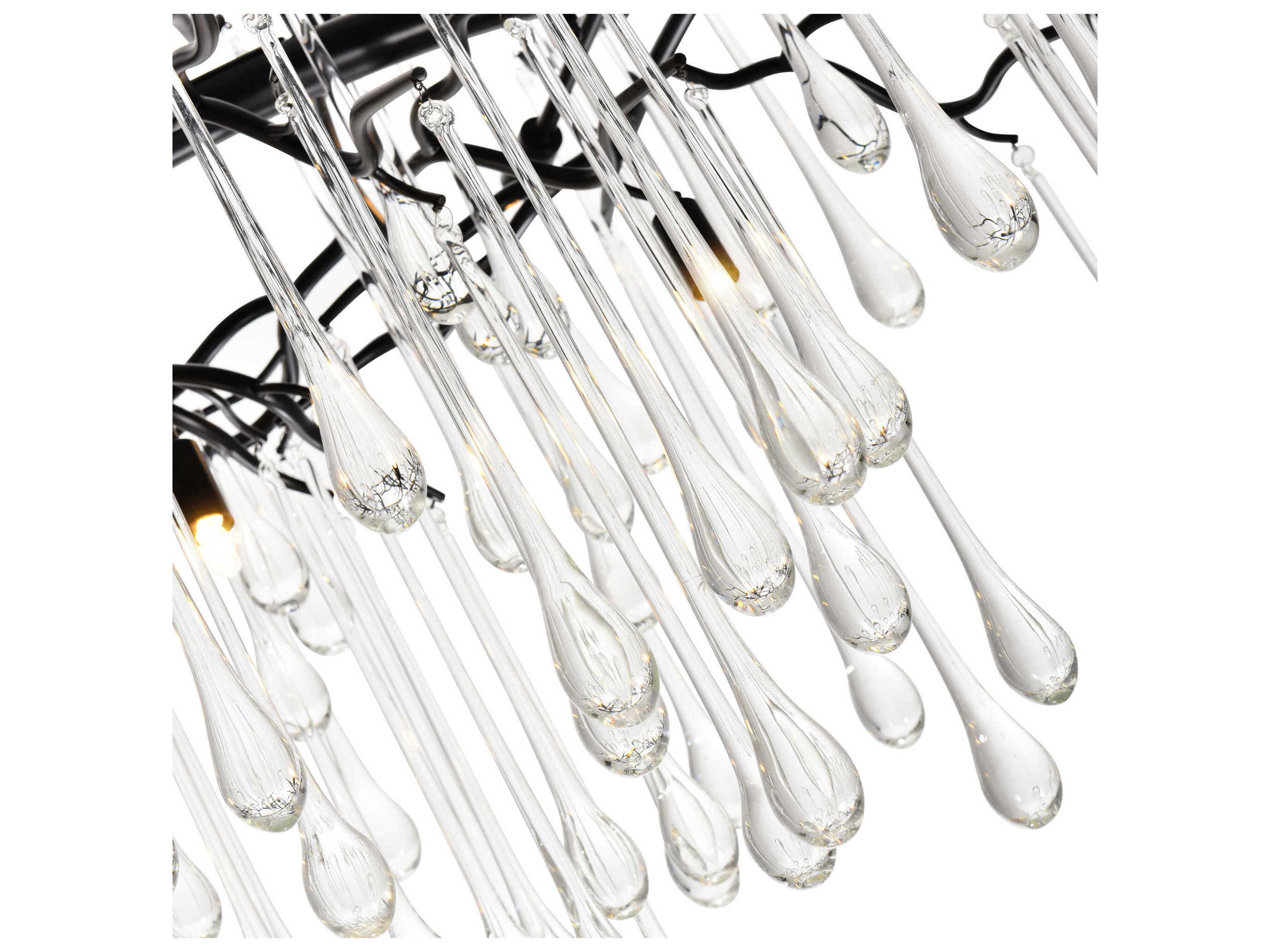 CWI Lighting Anita 6-Light Black Chandelier