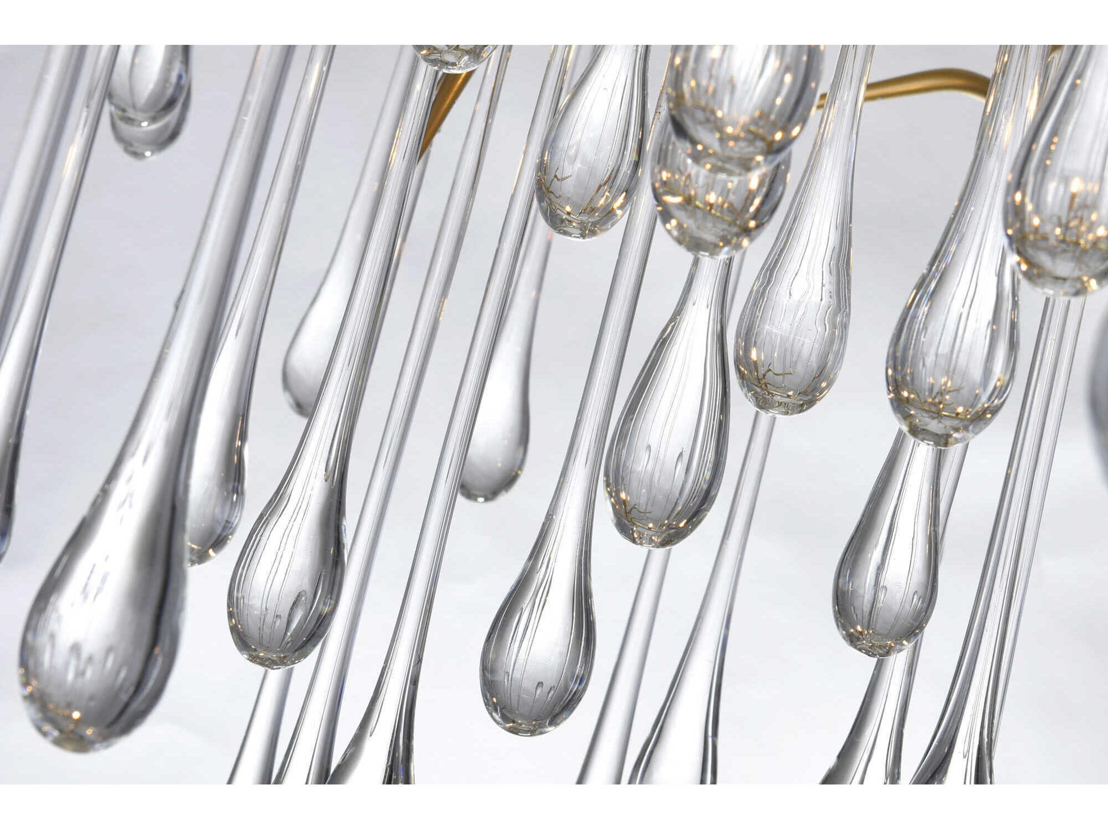 CWI Lighting Anita 12-Light Gold Leaf Chandelier