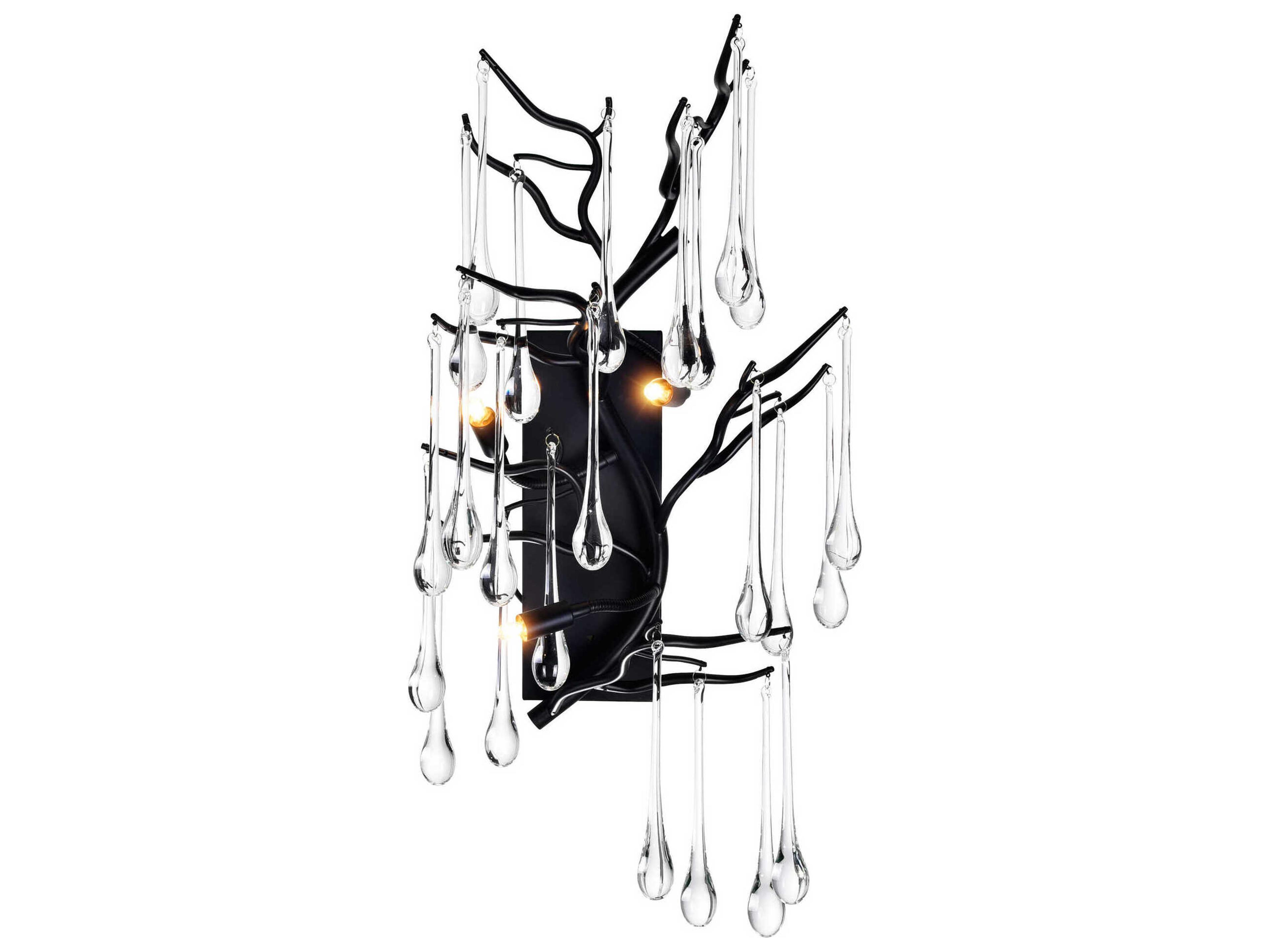 Anita 3-Light Black Vanity Light