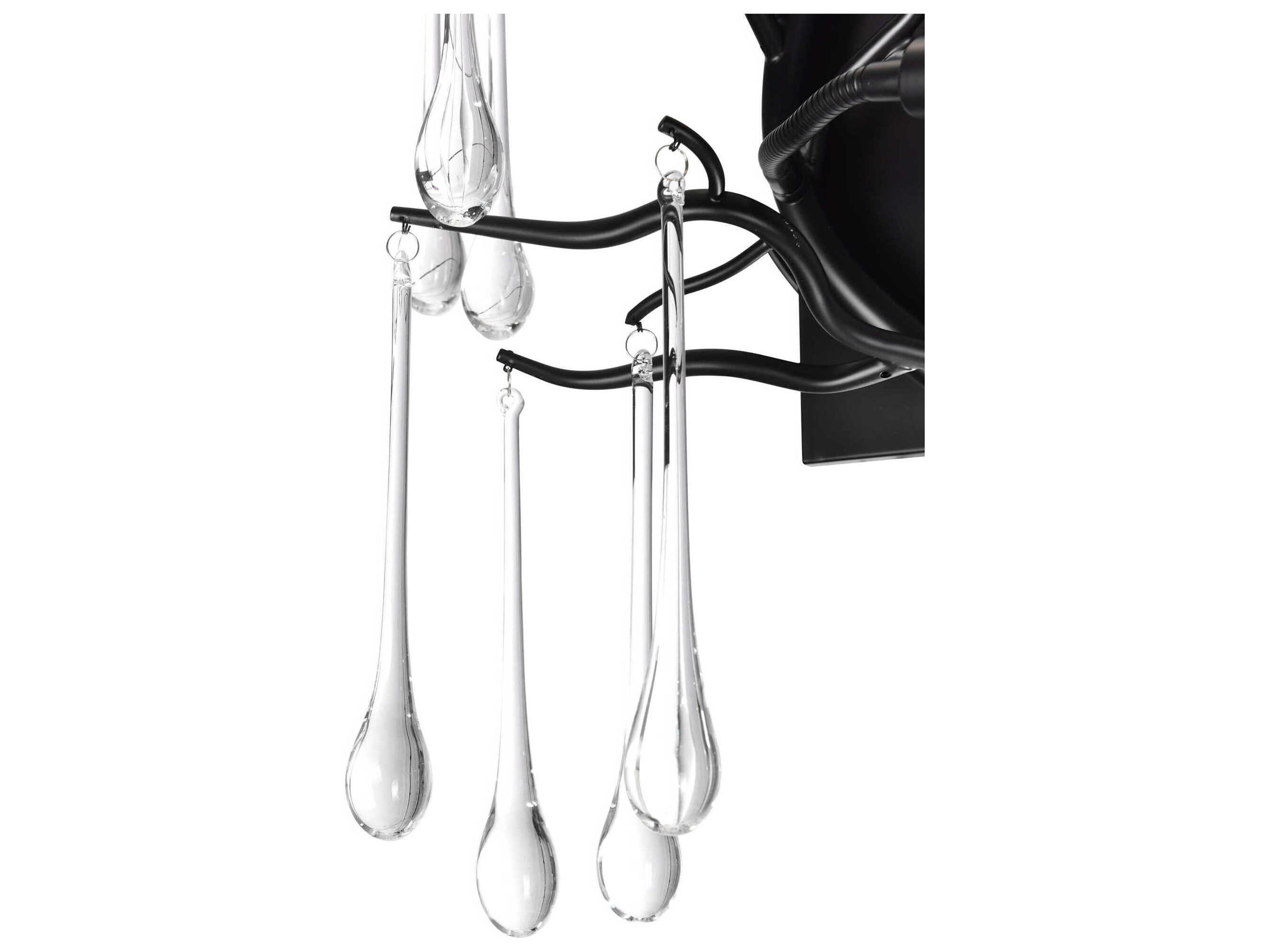 CWI Lighting Anita 3-Light Black Vanity Light