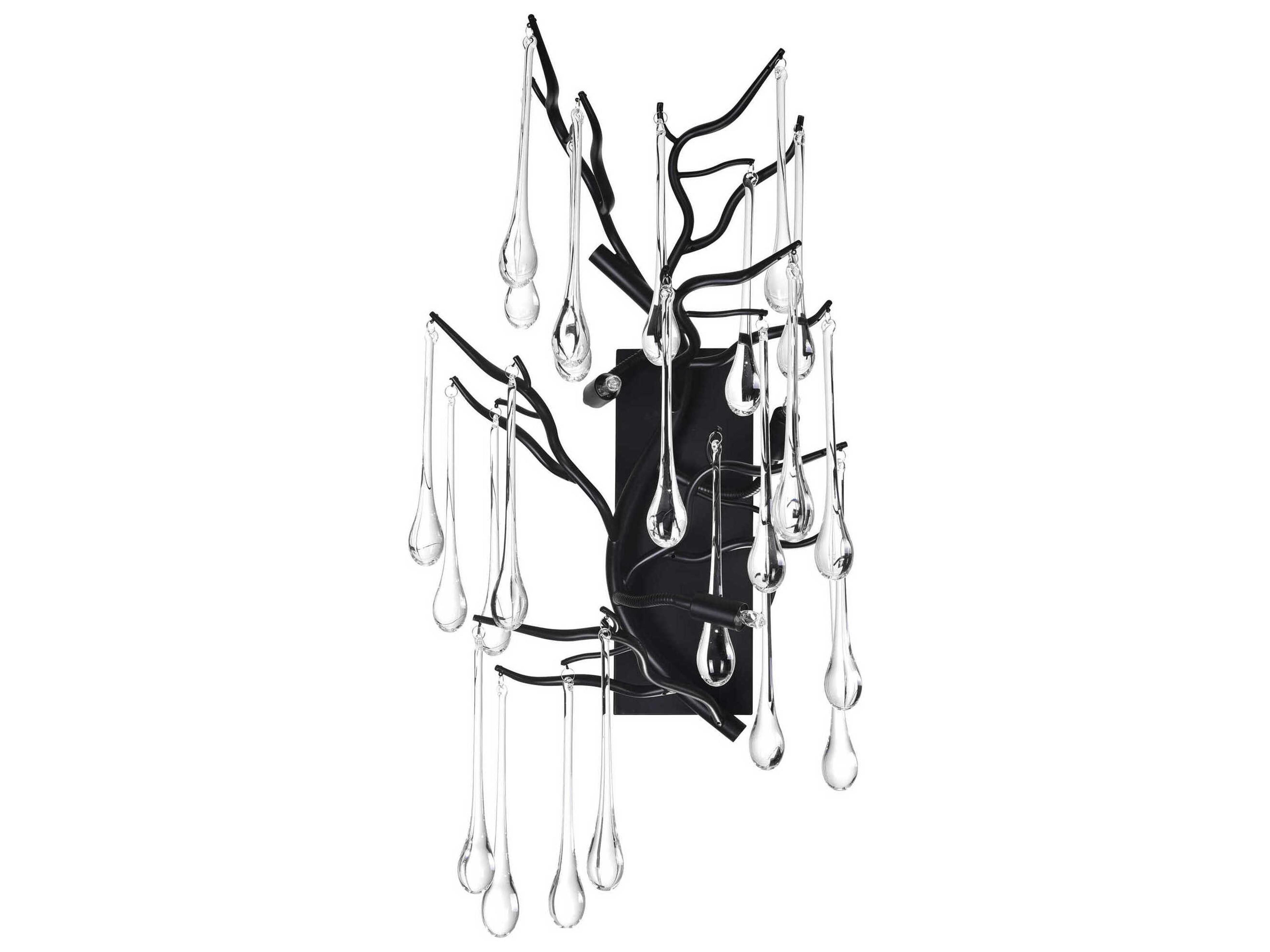 CWI Lighting Anita 3-Light Black Vanity Light