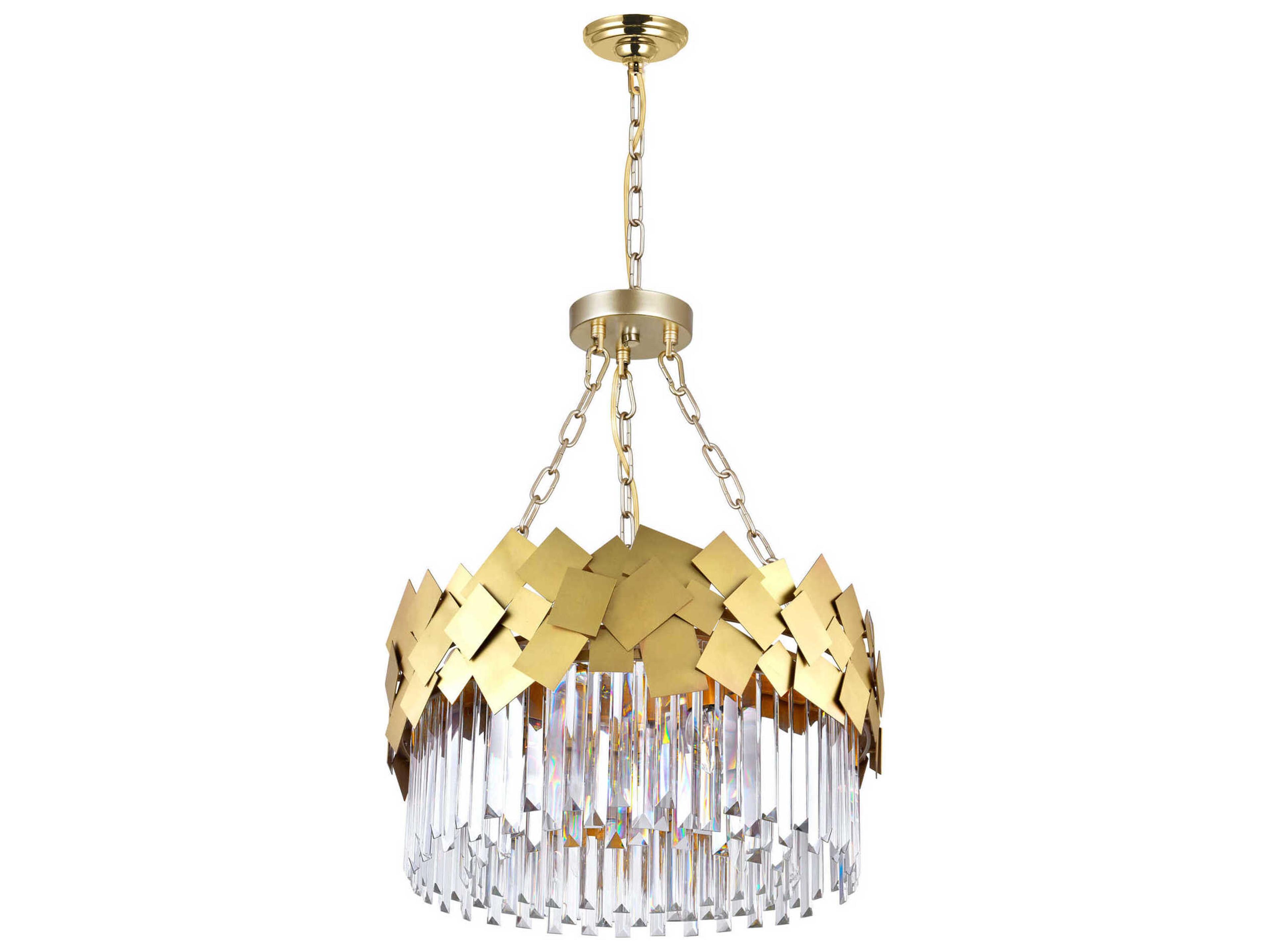Panache 6-Light Medallion Gold Chandelier