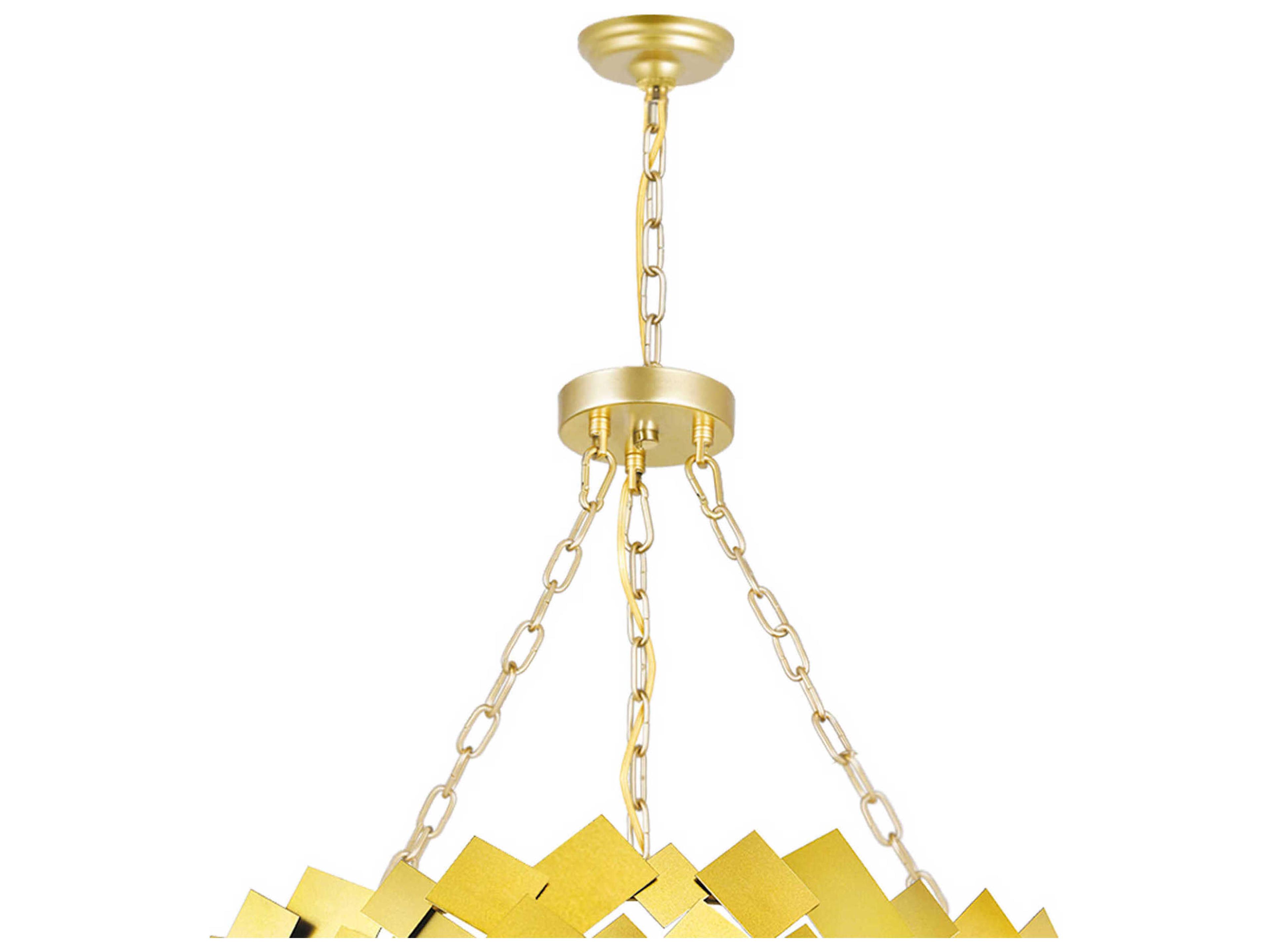 CWI Lighting Panache 6-Light Medallion Gold Chandelier