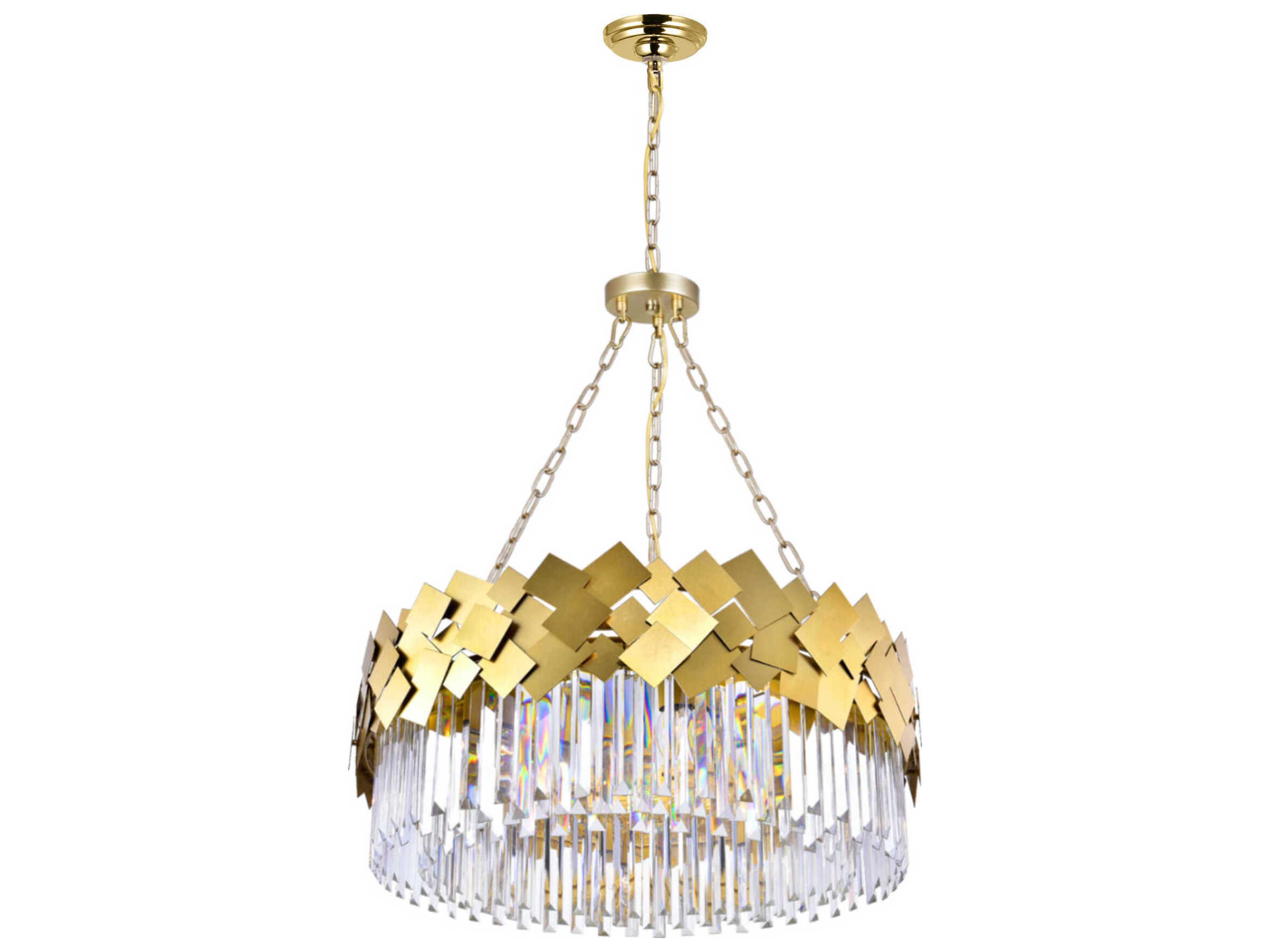 Panache 8-Light Medallion Gold Chandelier