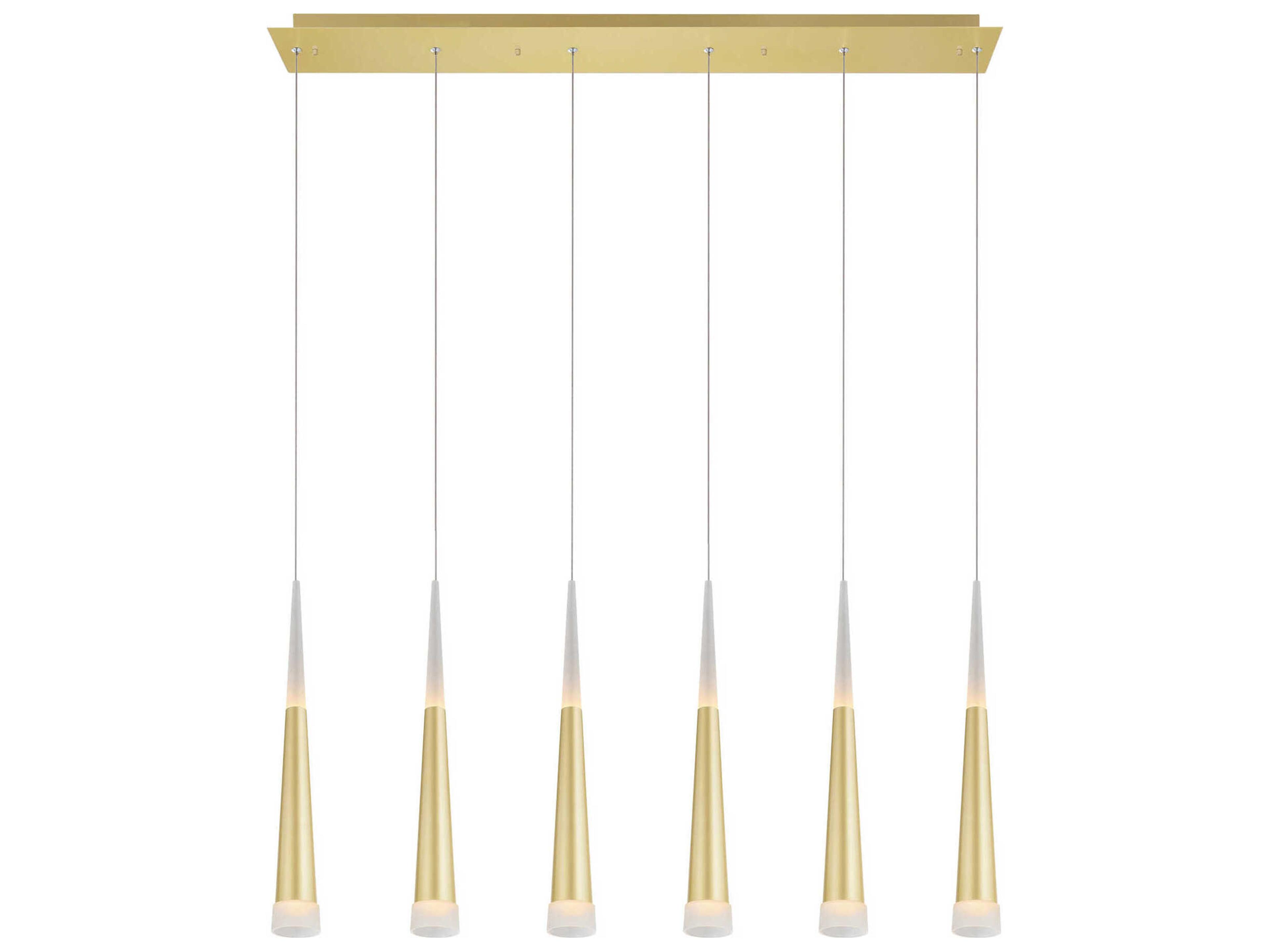 Andes Satin Gold Island Pendant