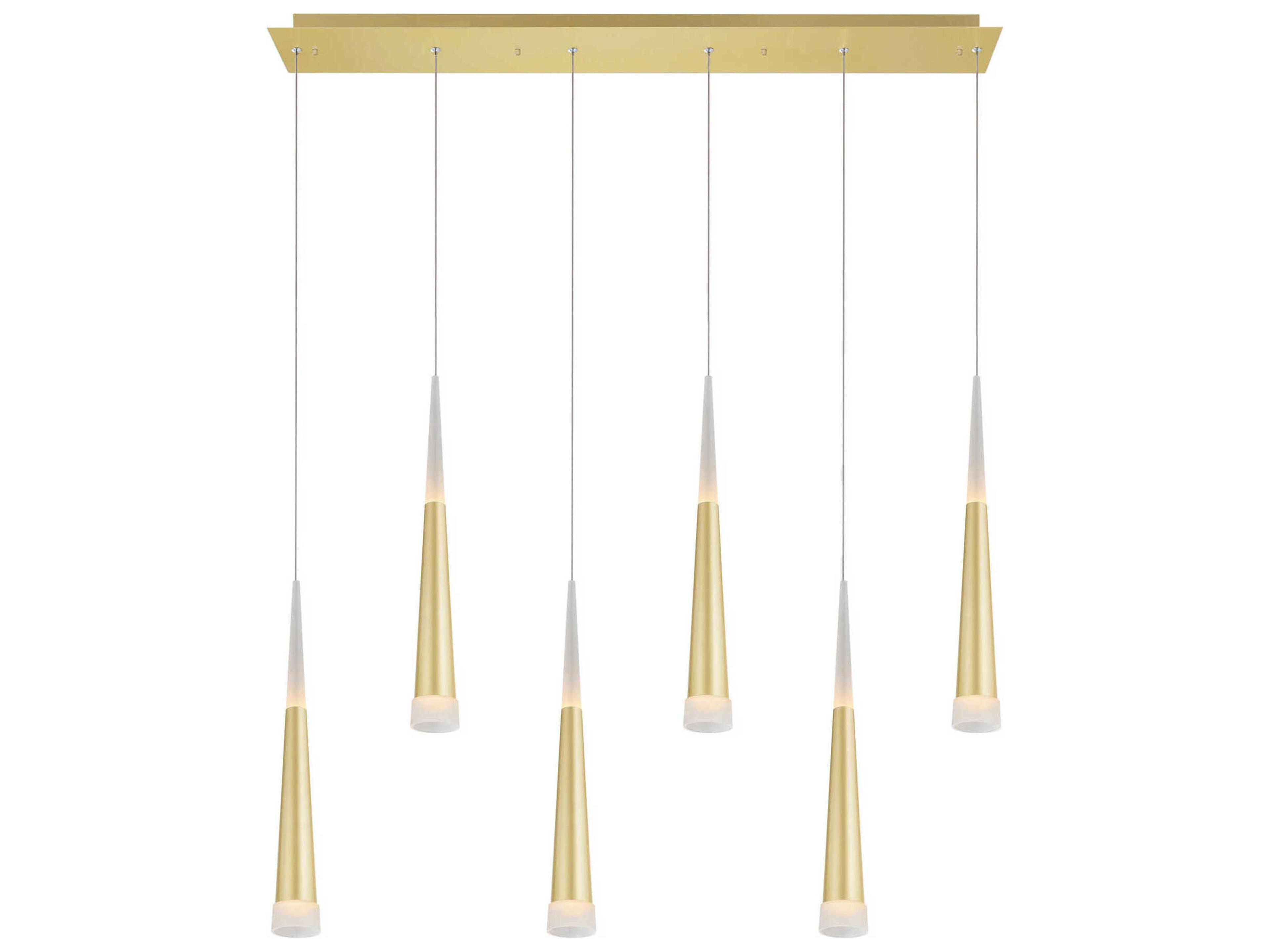 CWI Lighting Andes Satin Gold Island Pendant