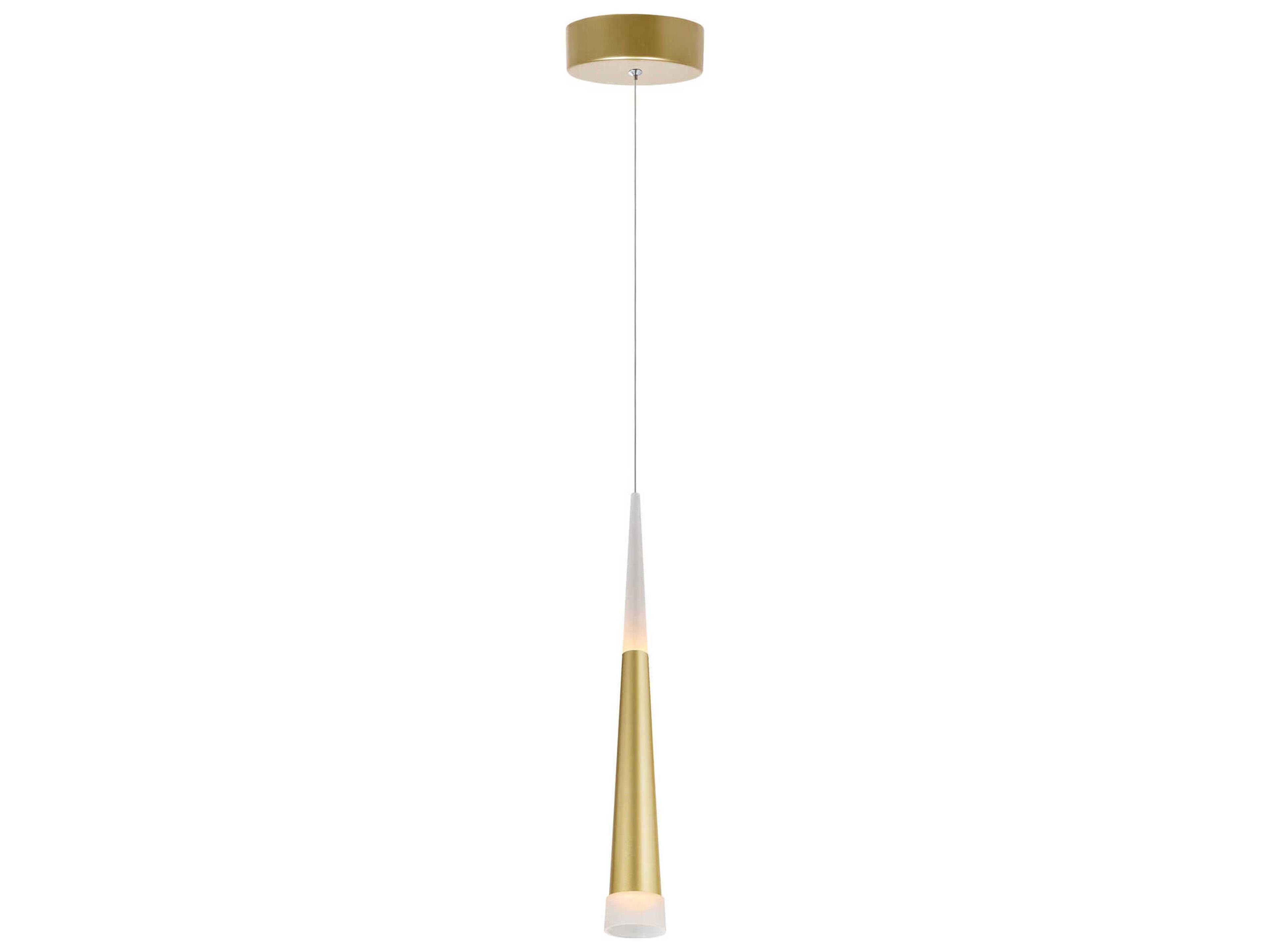 Andes Mini Pendant Light in Satin Gold