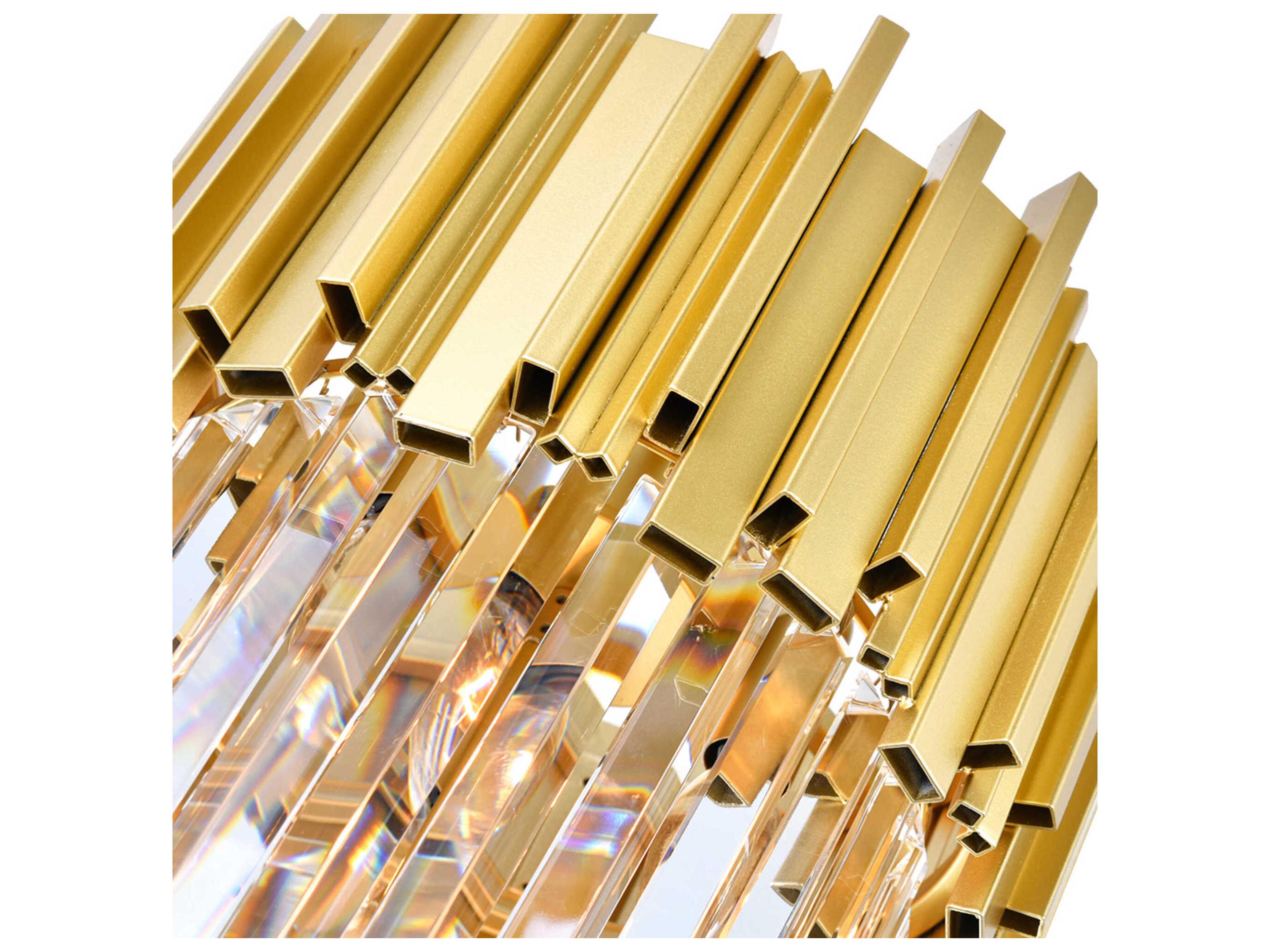 CWI Lighting Deco 7-Light Medallion Gold Chandelier