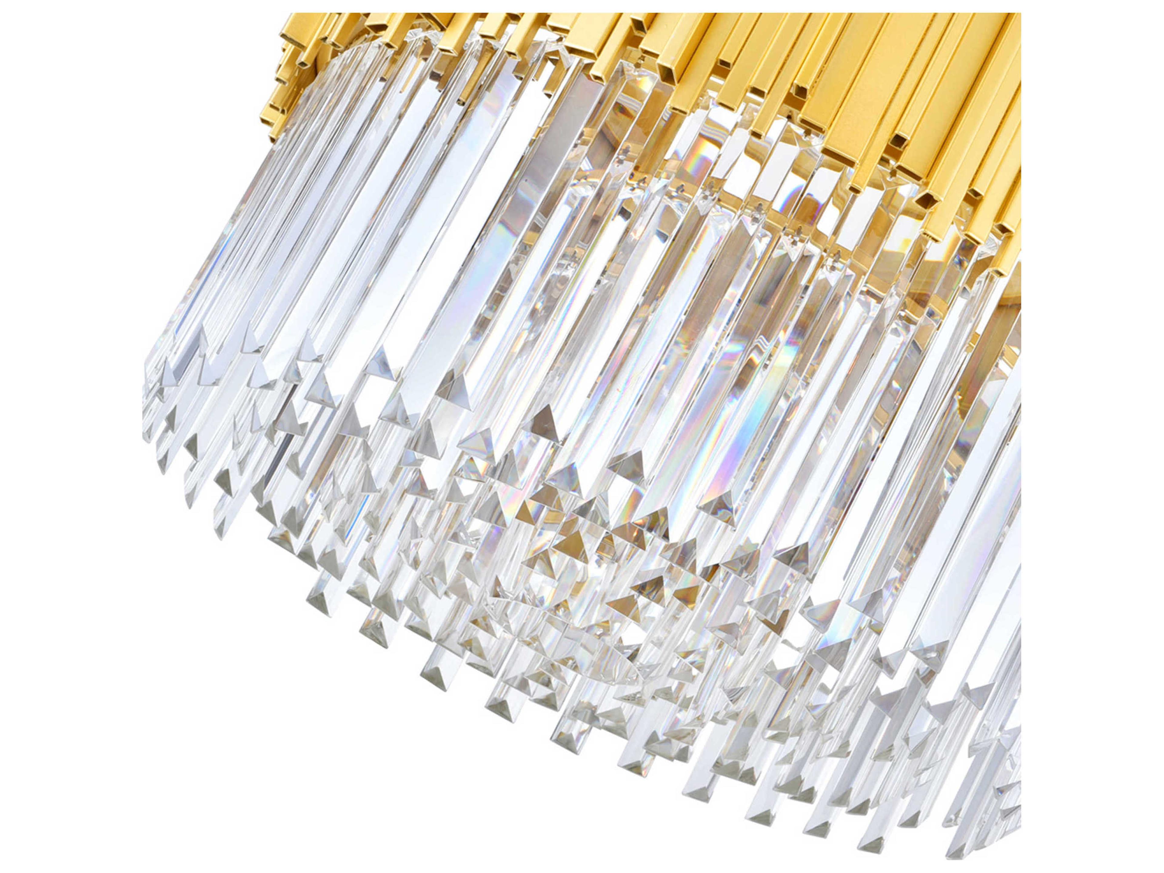 CWI Lighting Deco 7-Light Medallion Gold Chandelier