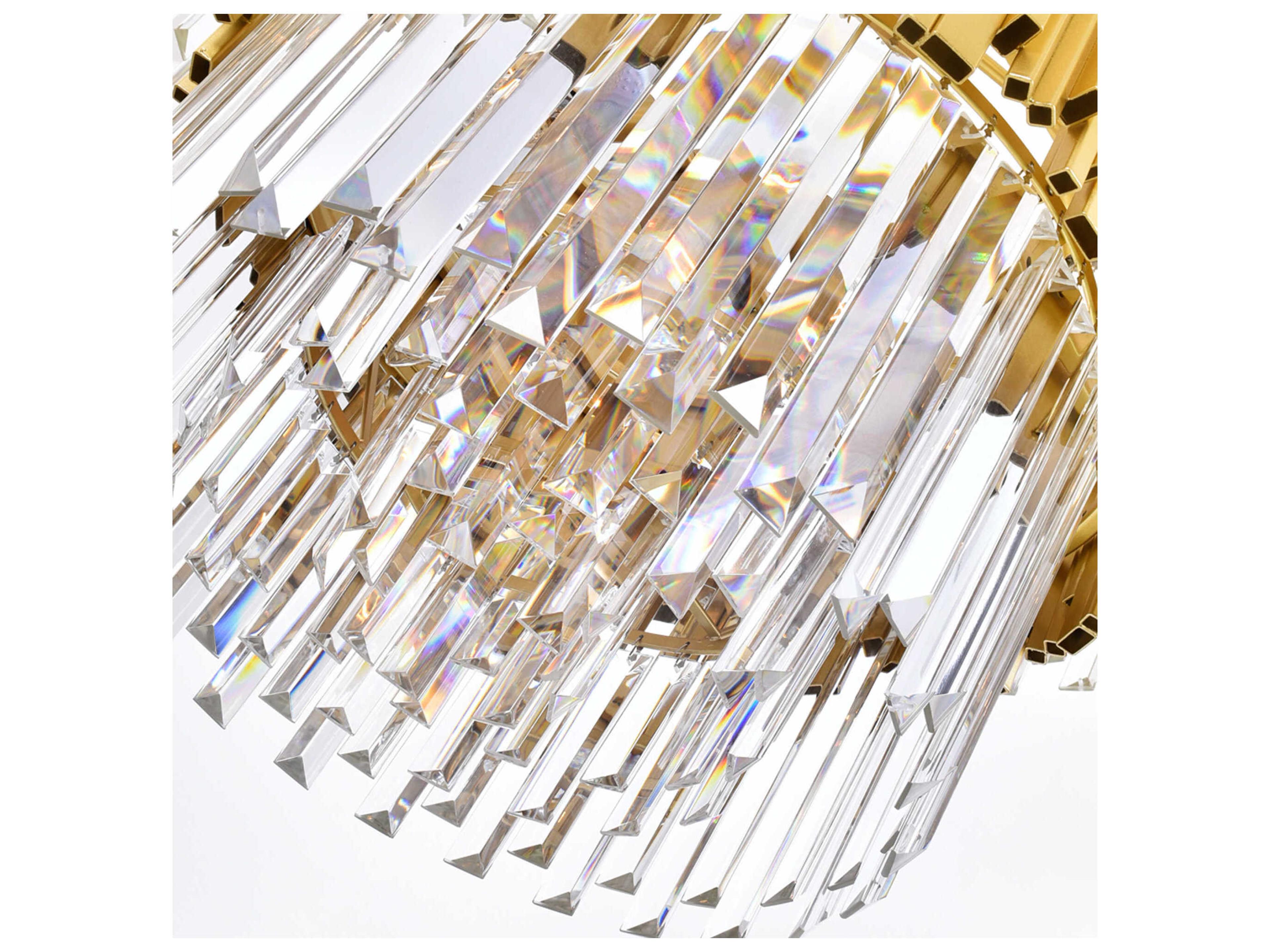 CWI Lighting Deco 12-Light Medallion Gold Tiered Chandelier