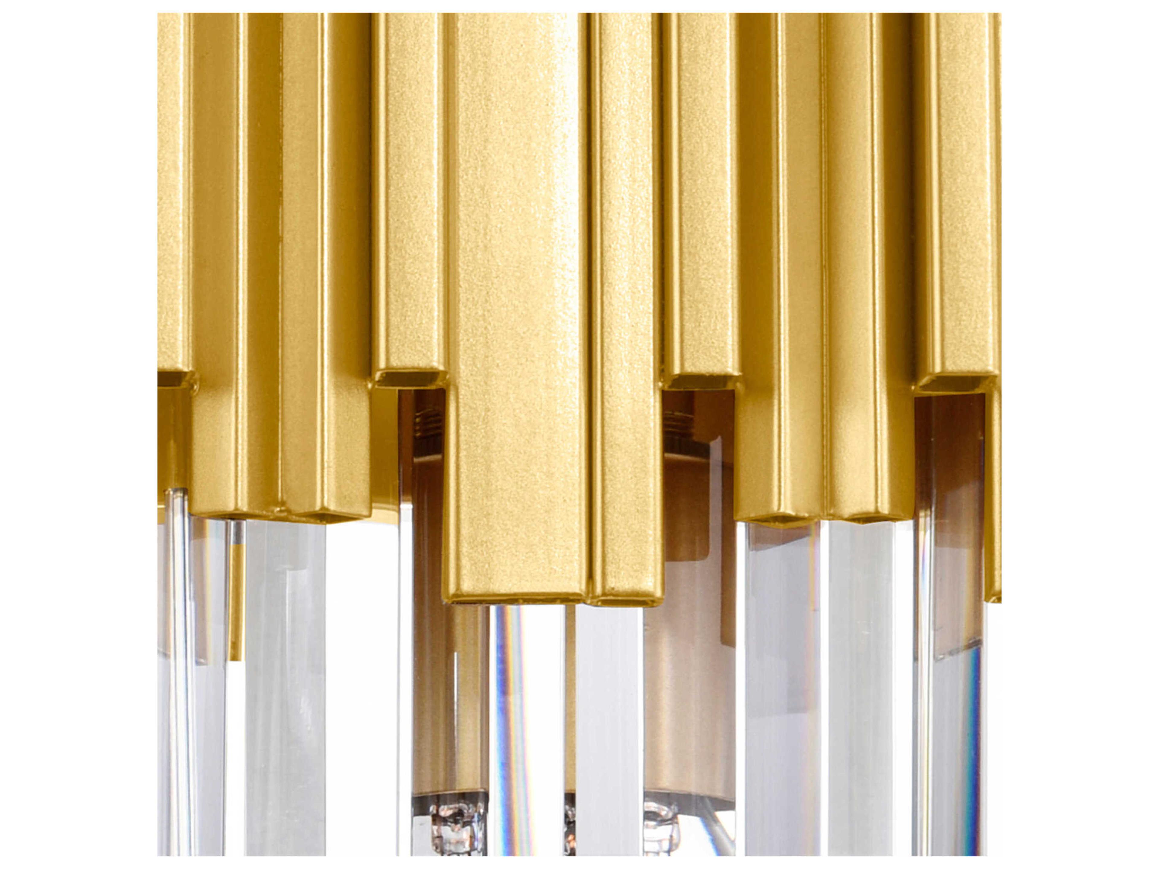 CWI Lighting Deco 1-Light Medallion Gold Wall Sconce