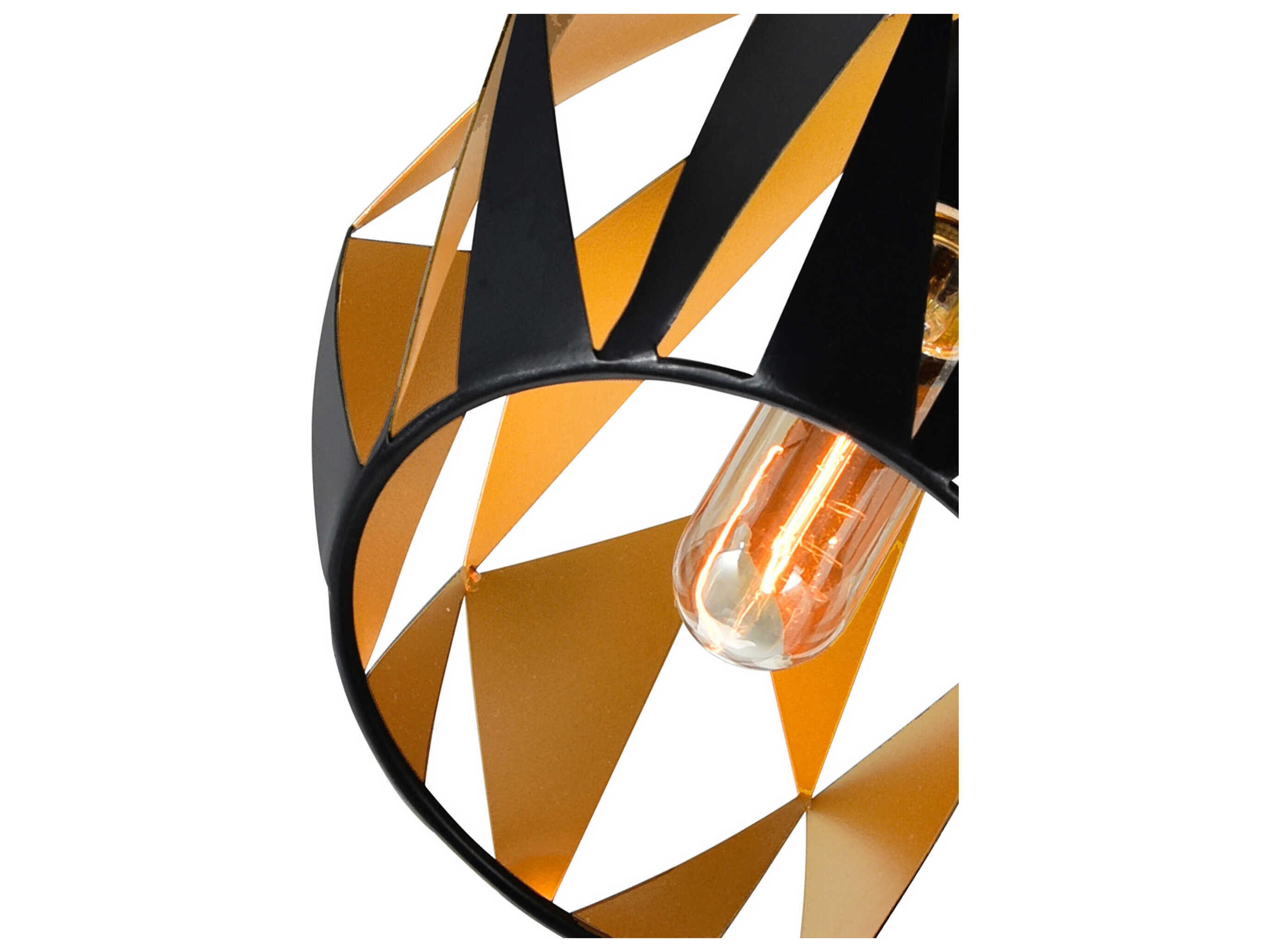 CWI Lighting Oxide 1-Light Black Copper Geometric Mini Pendant