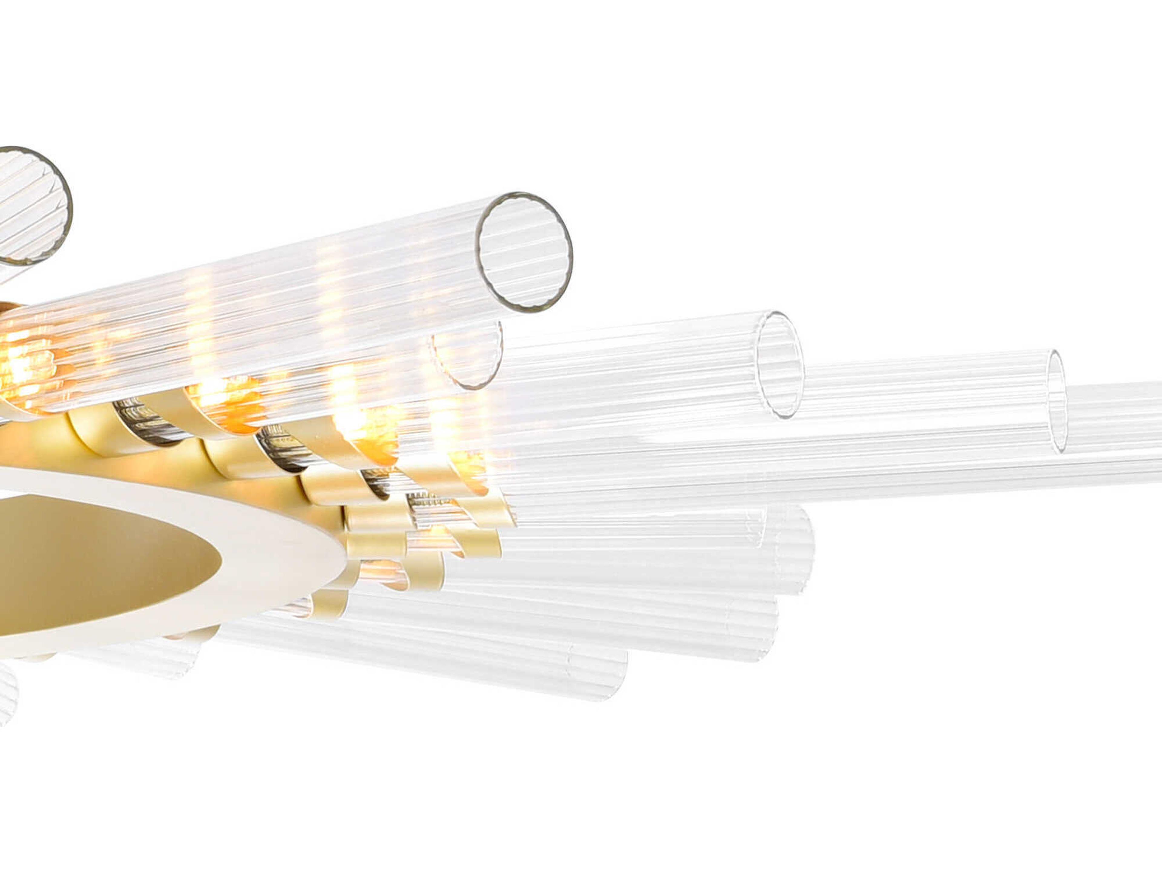 CWI Lighting Collar 28-Light Satin Gold Chandelier