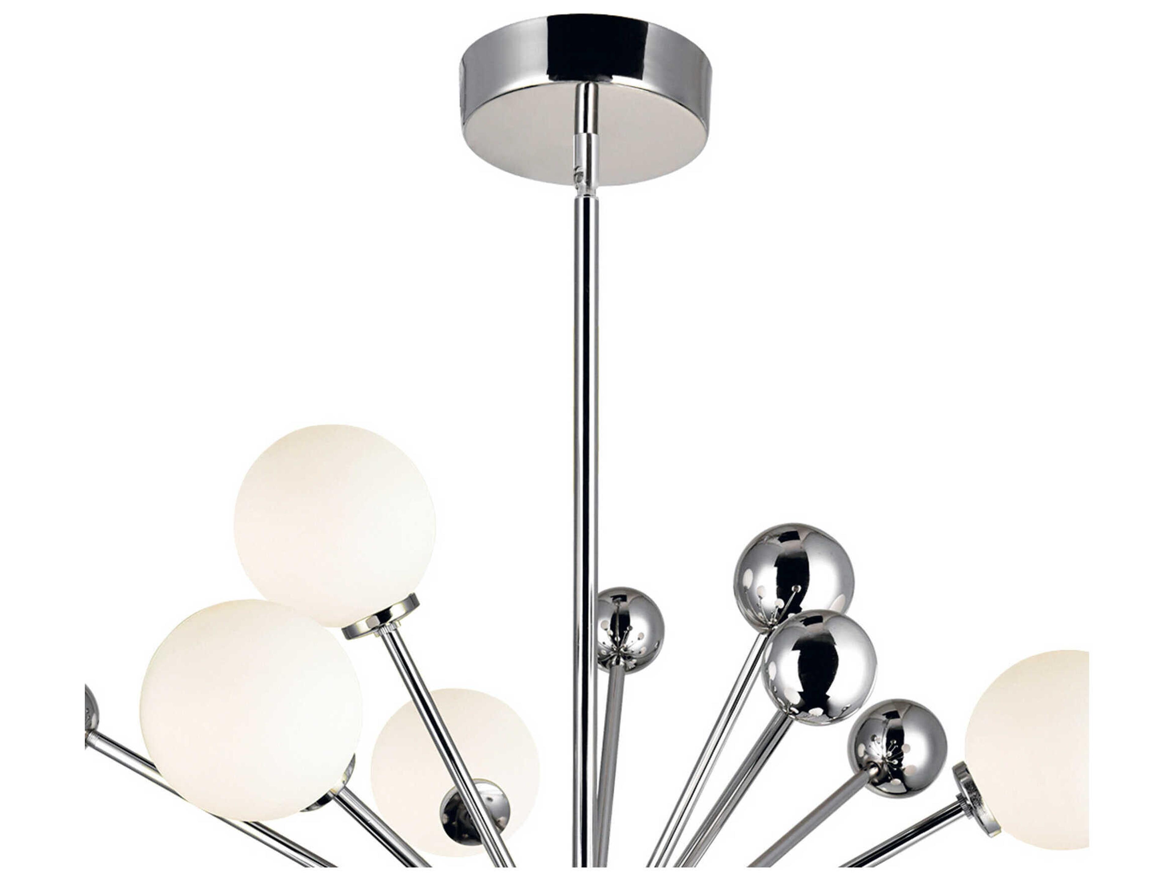 CWI Lighting Element 11-Light Polished Nickel Globe Sputnik Pendant