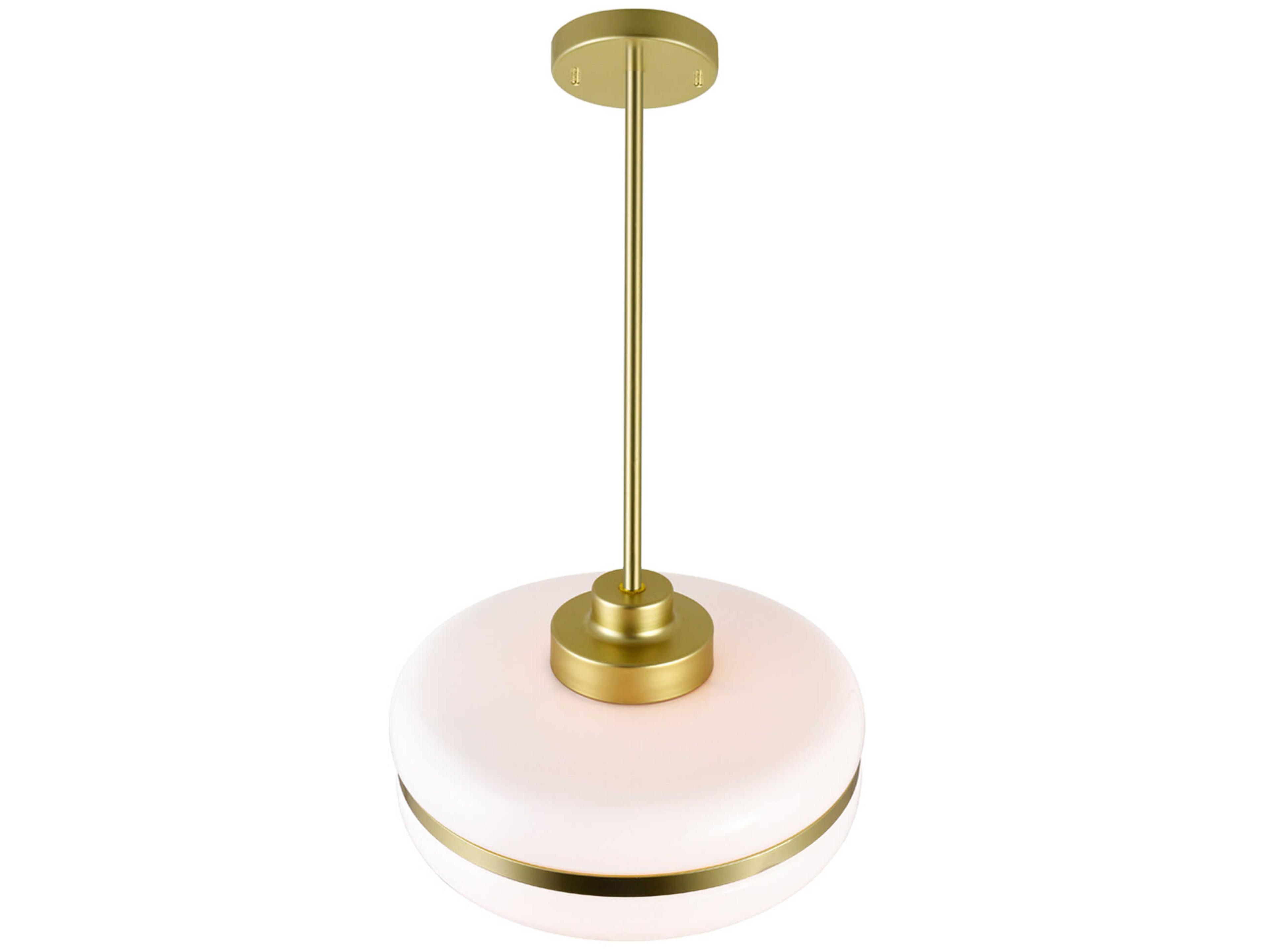 CWI Lighting Elementary 1-Light Pearl Gold Mini Pendant