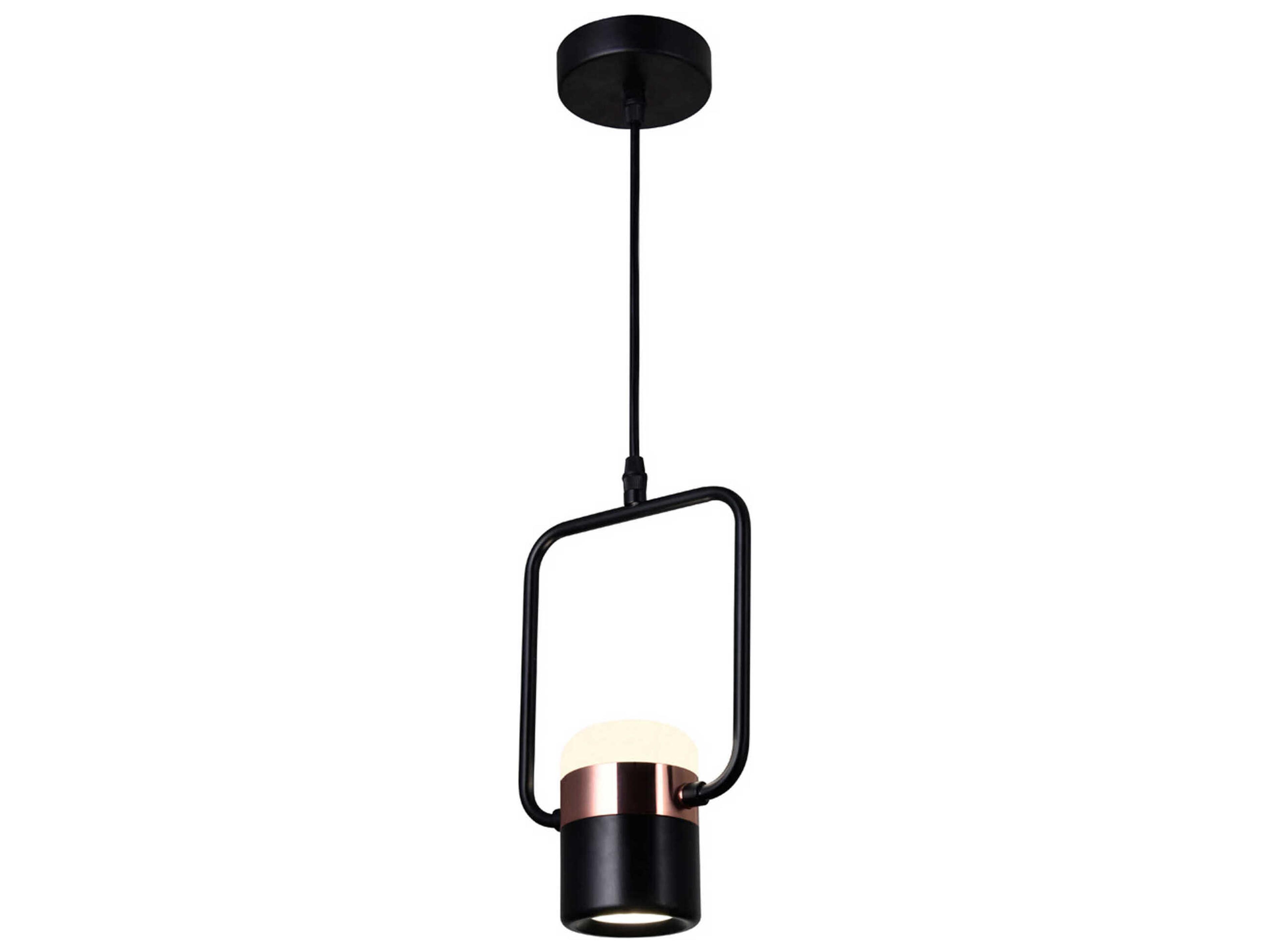 CWI Lighting Moxie Black Cylinder Mini Pendant