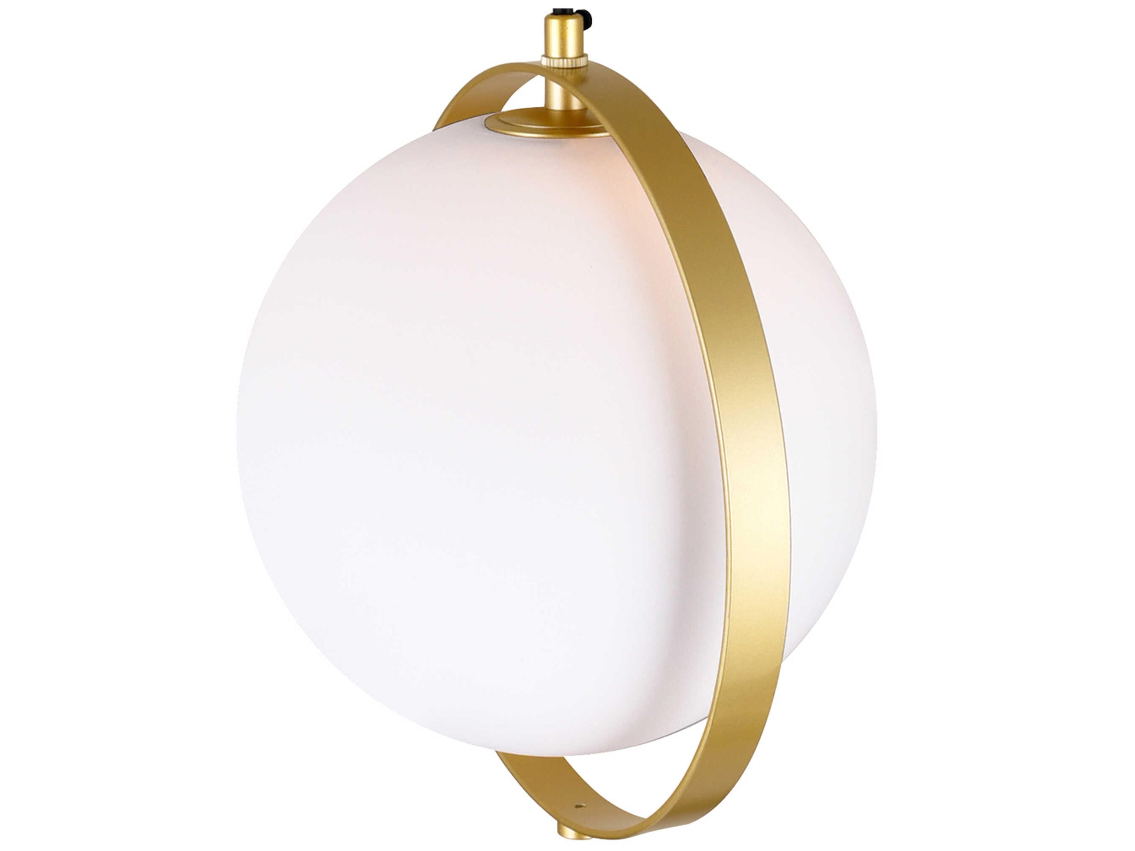 CWI Lighting Da Vinci 1-Light Medallion Gold Globe Mini Pendant