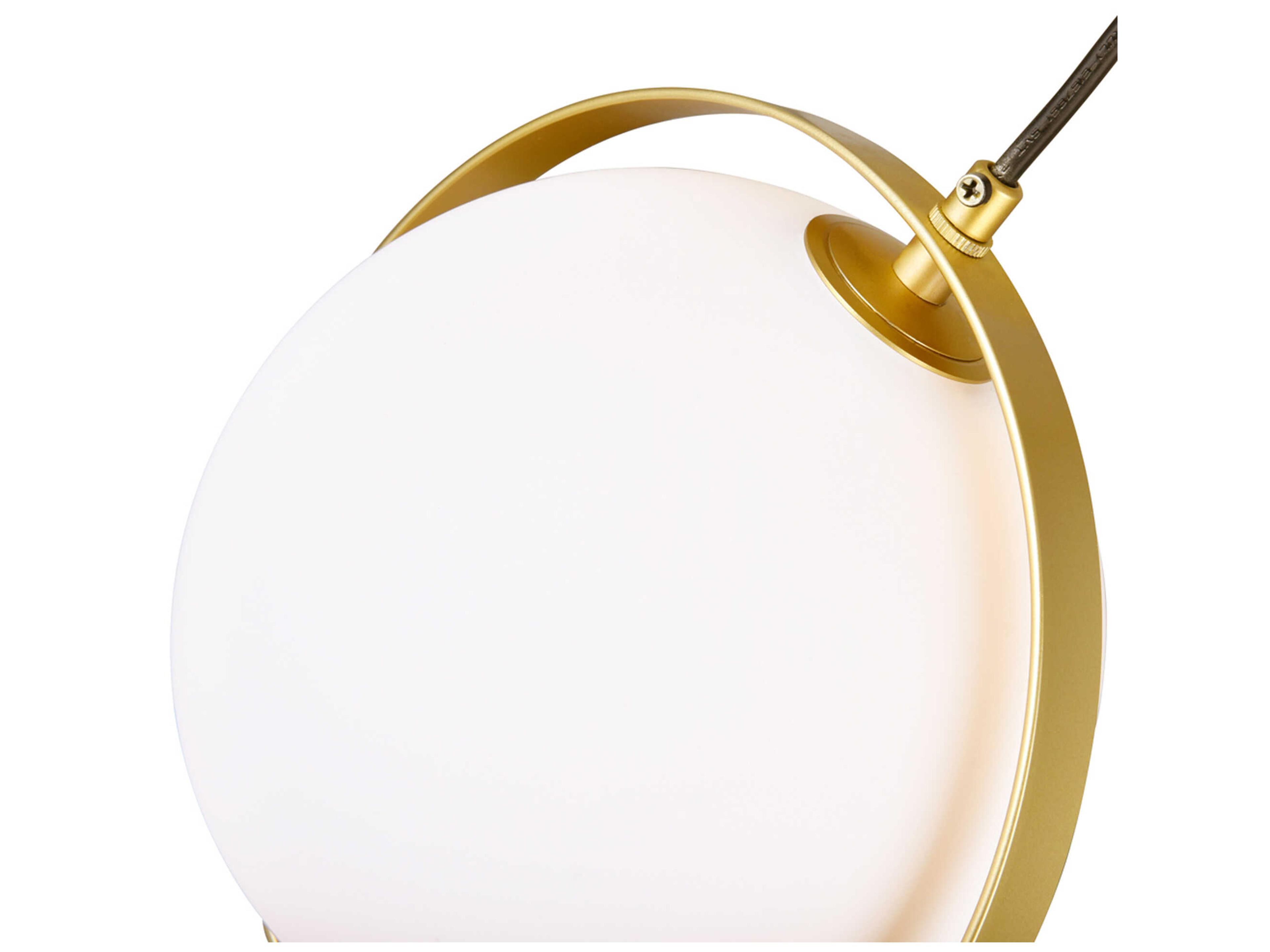 CWI Lighting Da Vinci 1-Light Medallion Gold Globe Mini Pendant