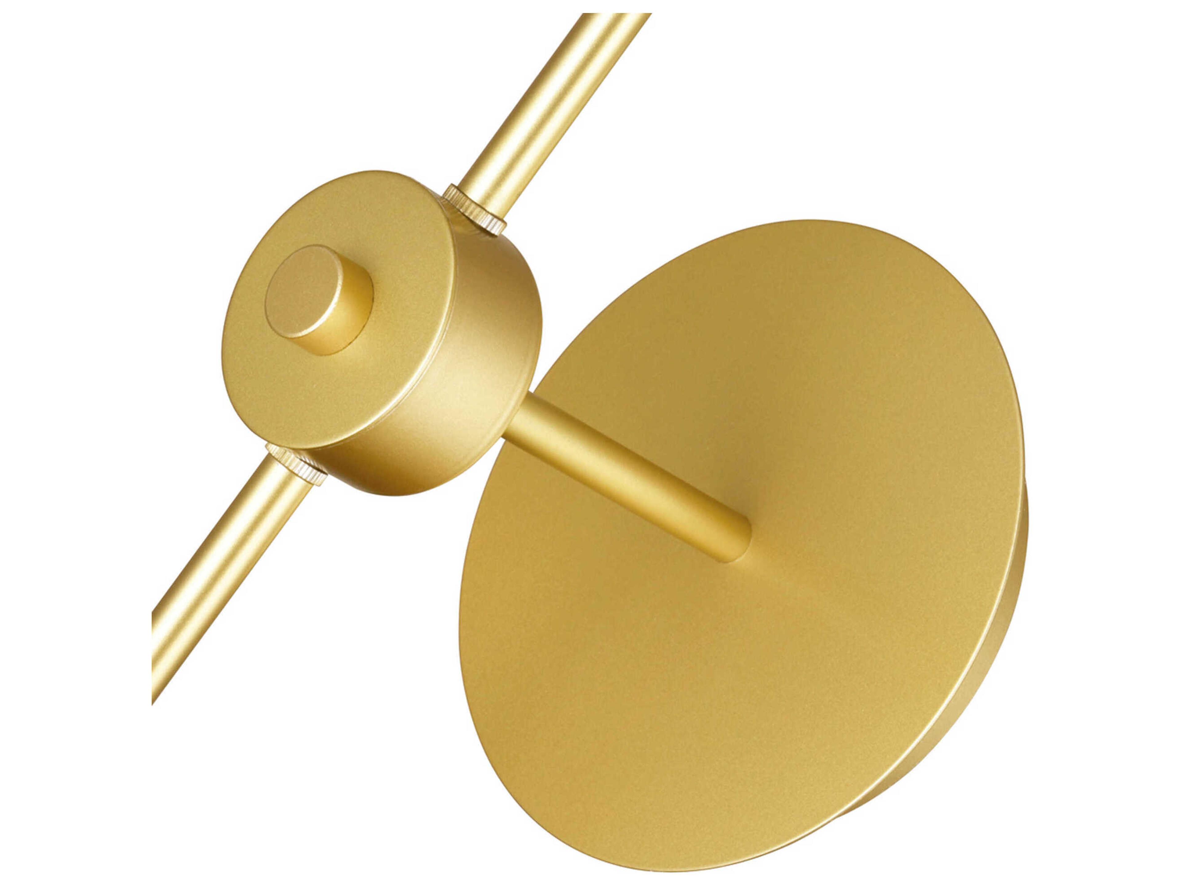 CWI Lighting Da Vinci 1-Light Medallion Gold Wall Sconce