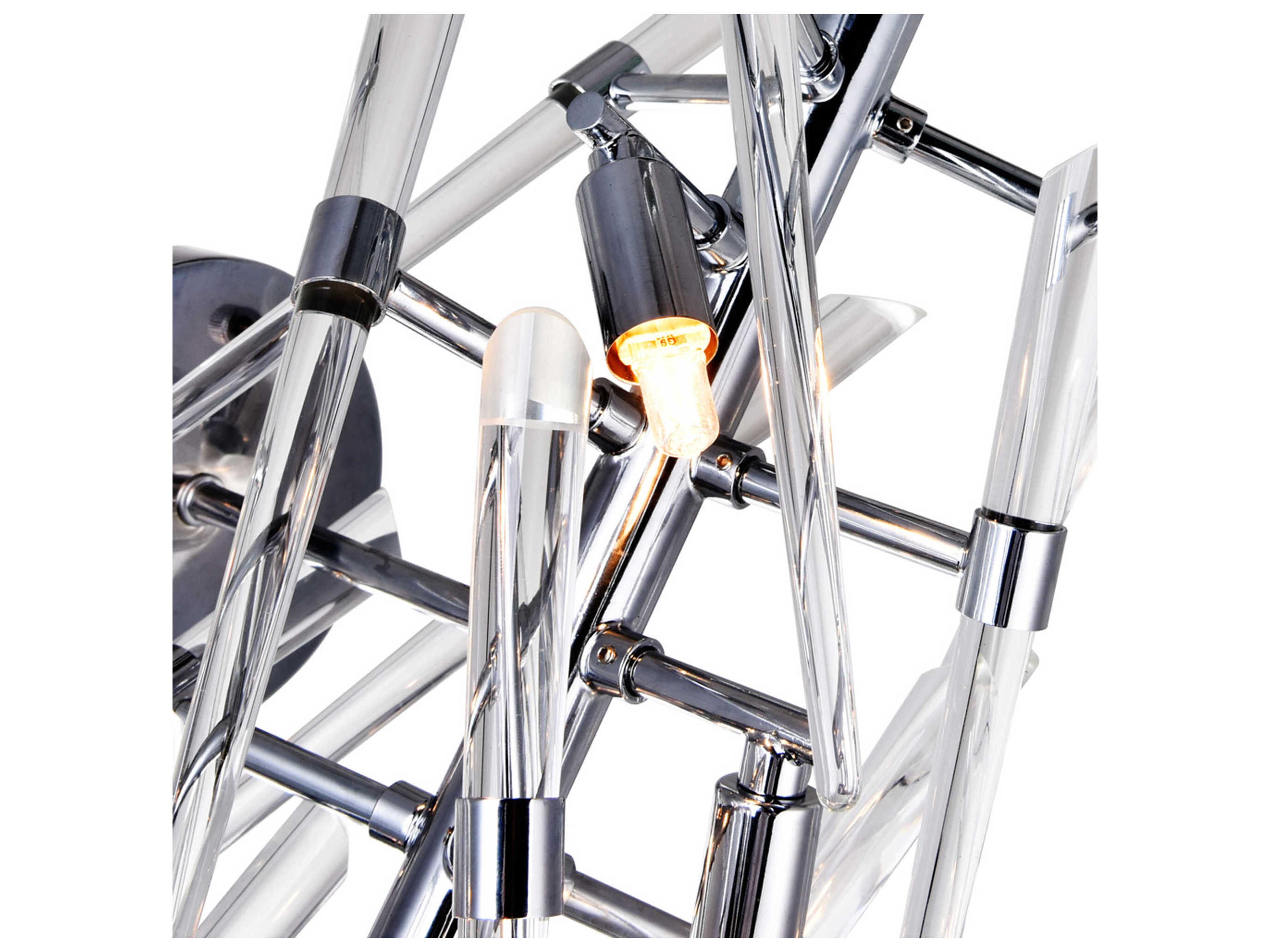 CWI Lighting Icicle 3-Light Chrome Vanity Light