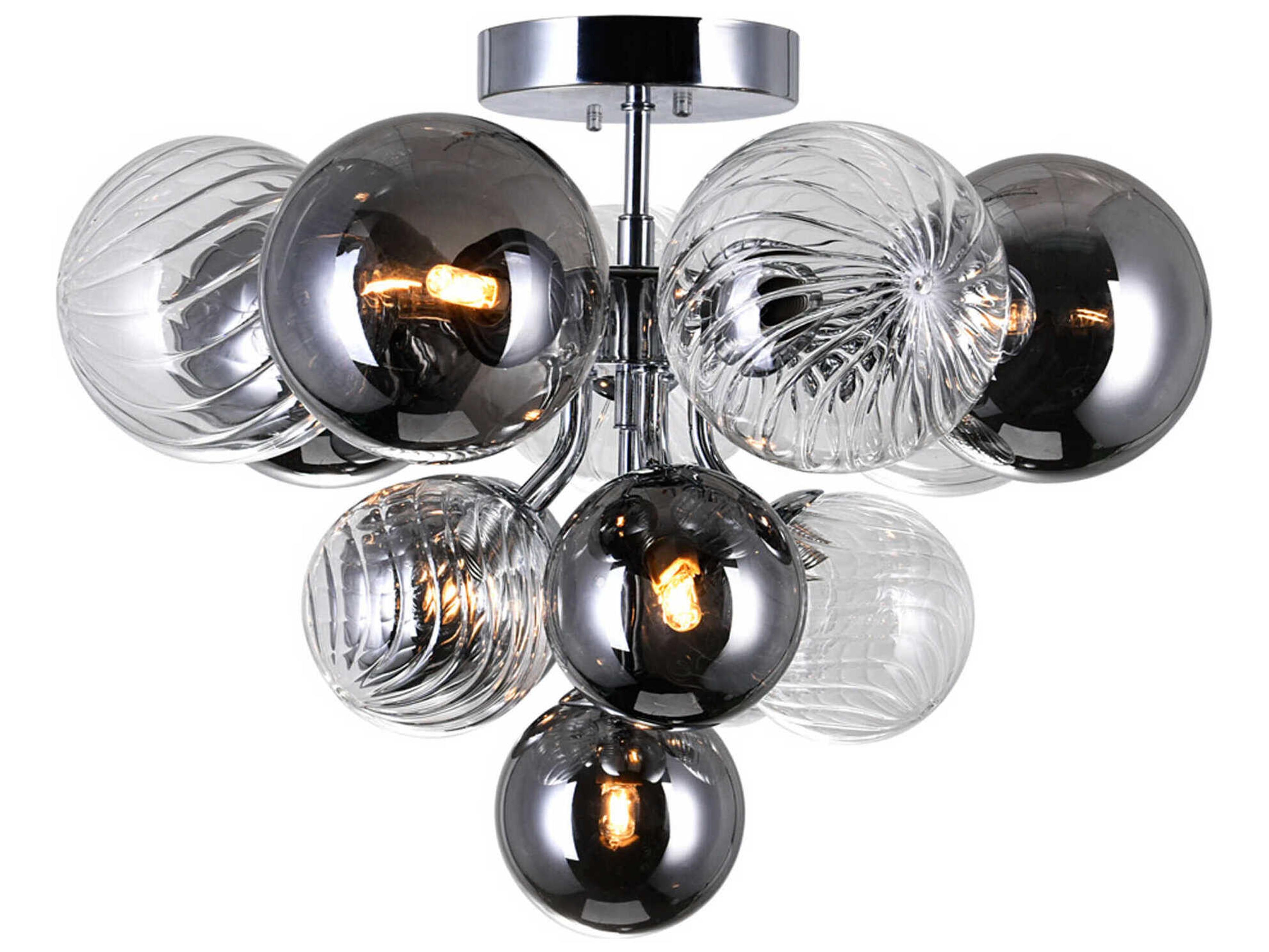 Pallocino 6 Light LED Flush Mount Modern Chrome