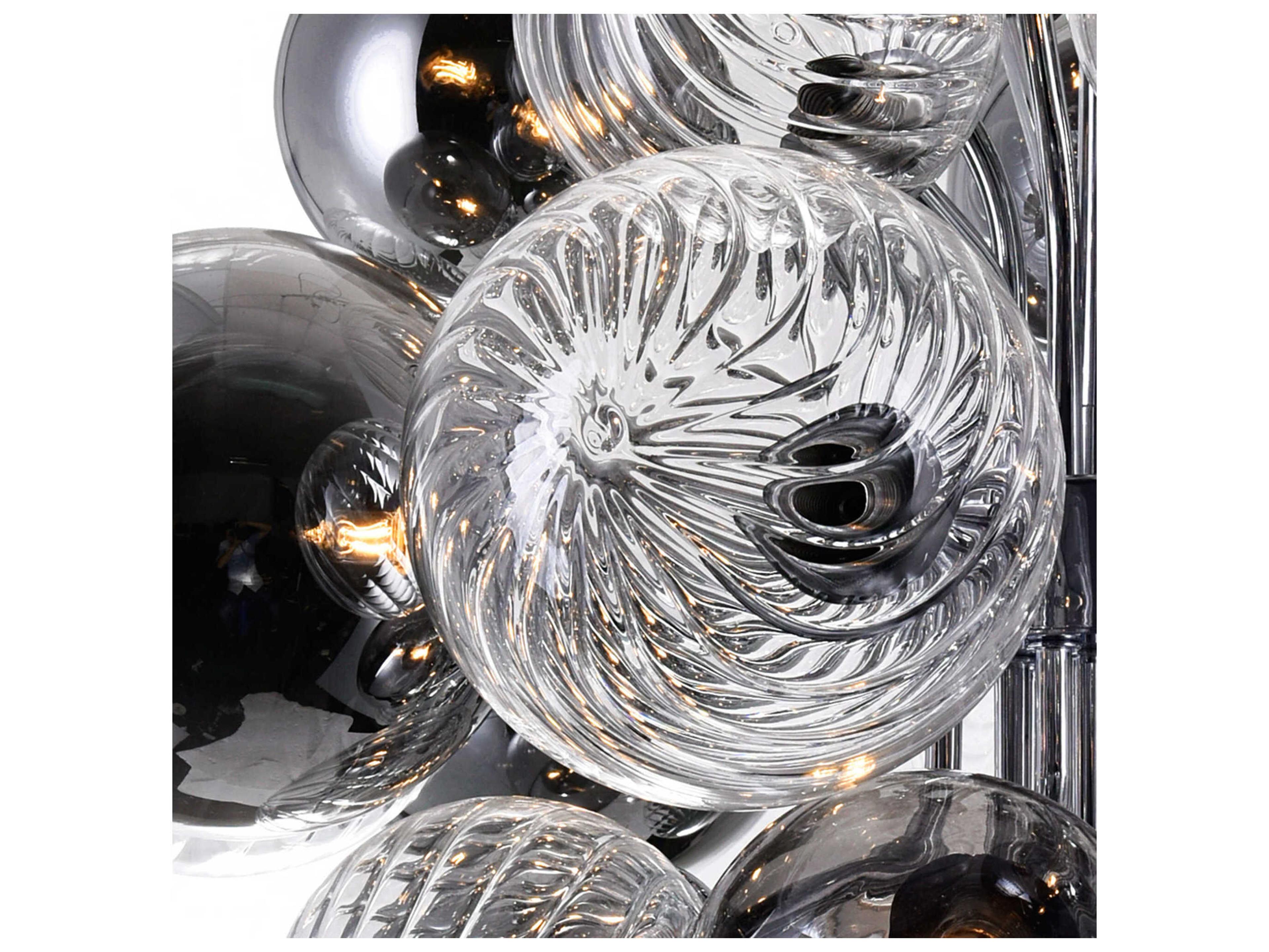 CWI Lighting Pallocino 15-Light Chrome Globe Chandelier