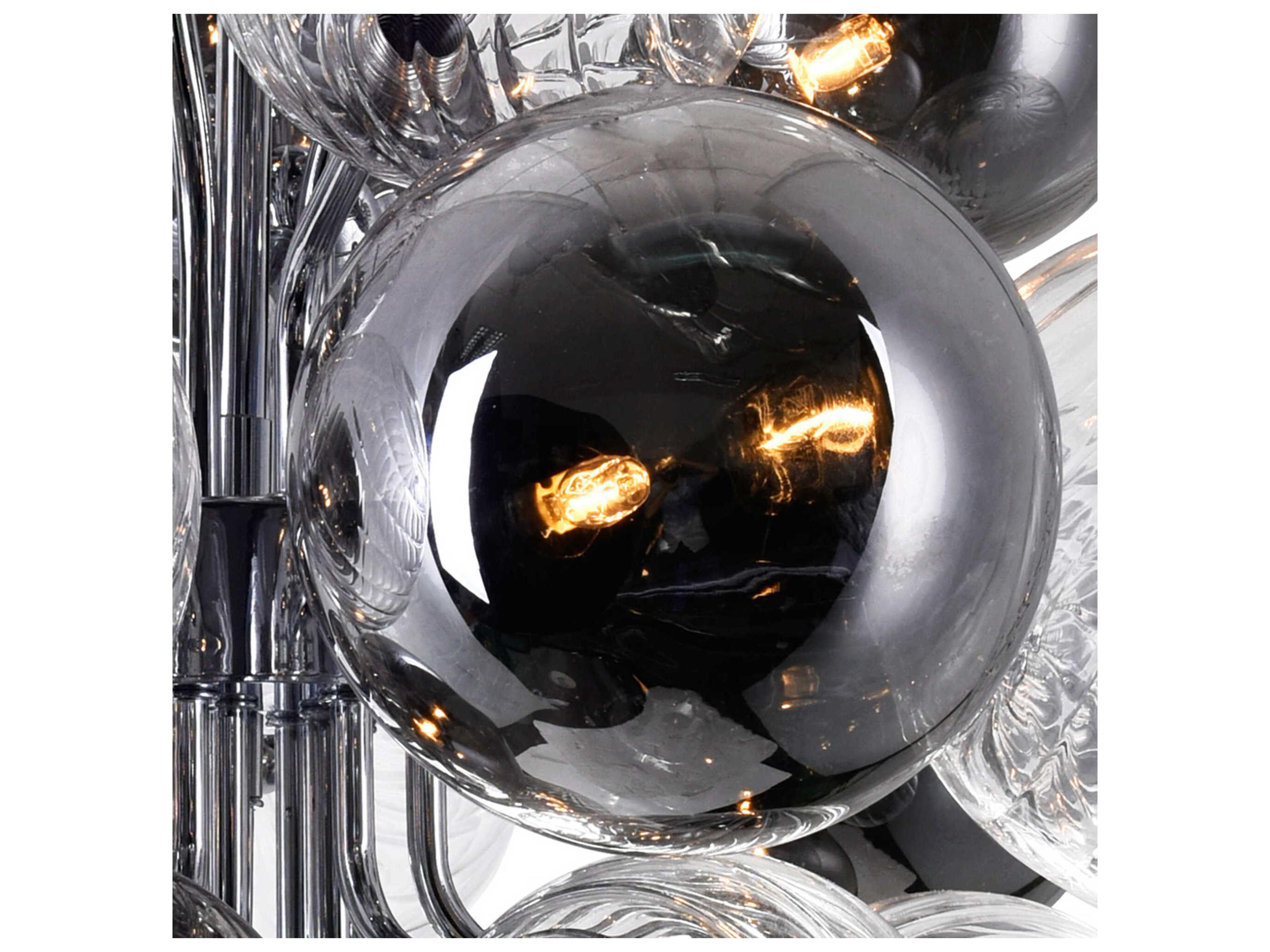 CWI Lighting Pallocino 15-Light Chrome Globe Chandelier