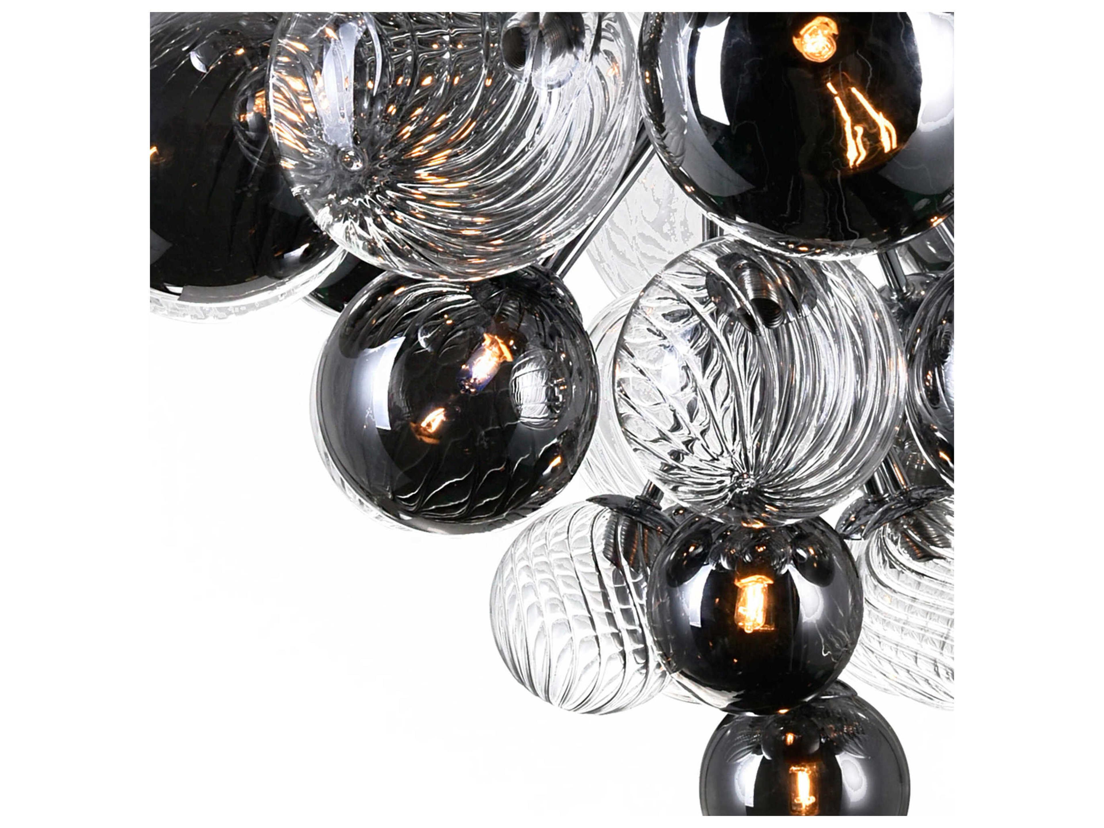 CWI Lighting Pallocino 27-Light Chrome Globe Chandelier