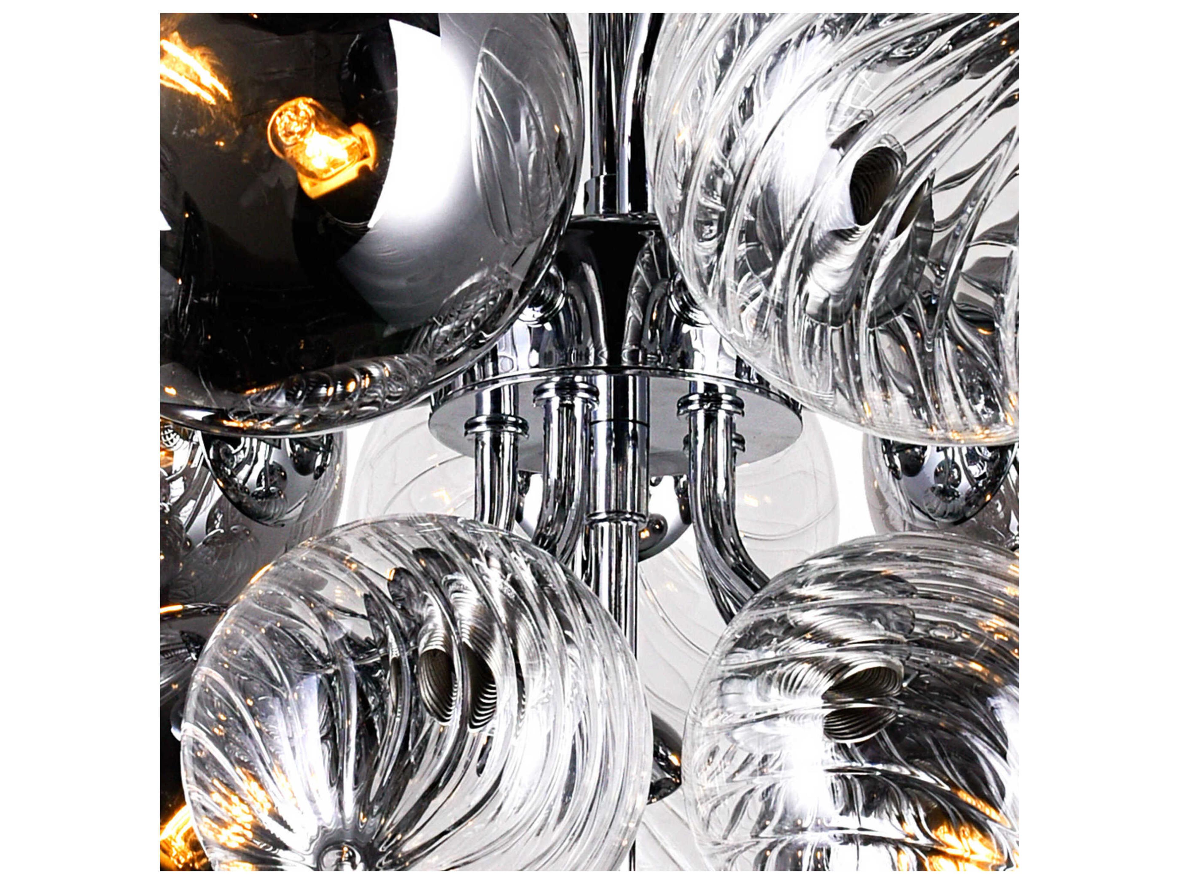 CWI Lighting Pallocino 27-Light Chrome Globe Chandelier