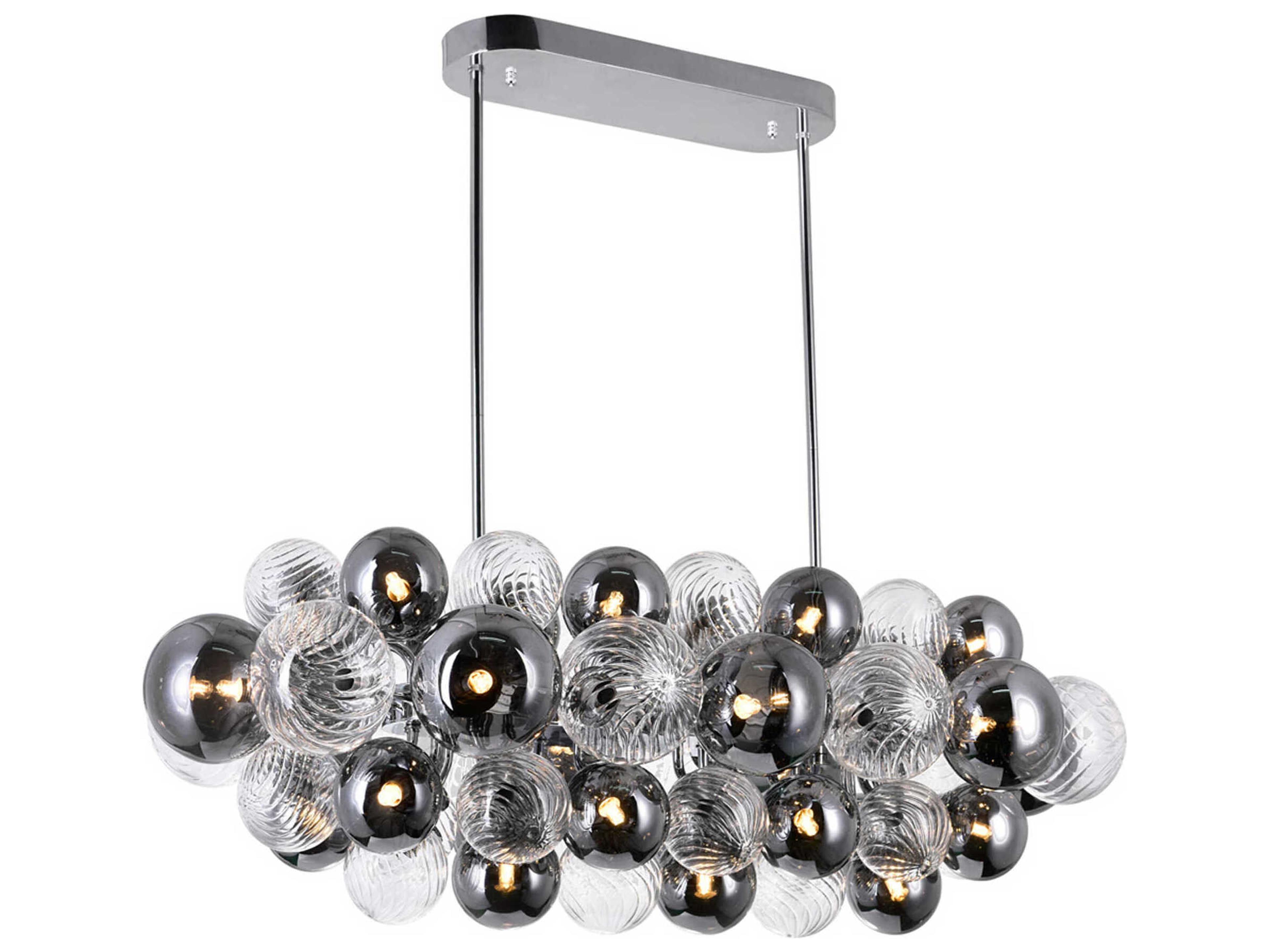 Pallocino 27-Light Chrome Globe Island Pendant