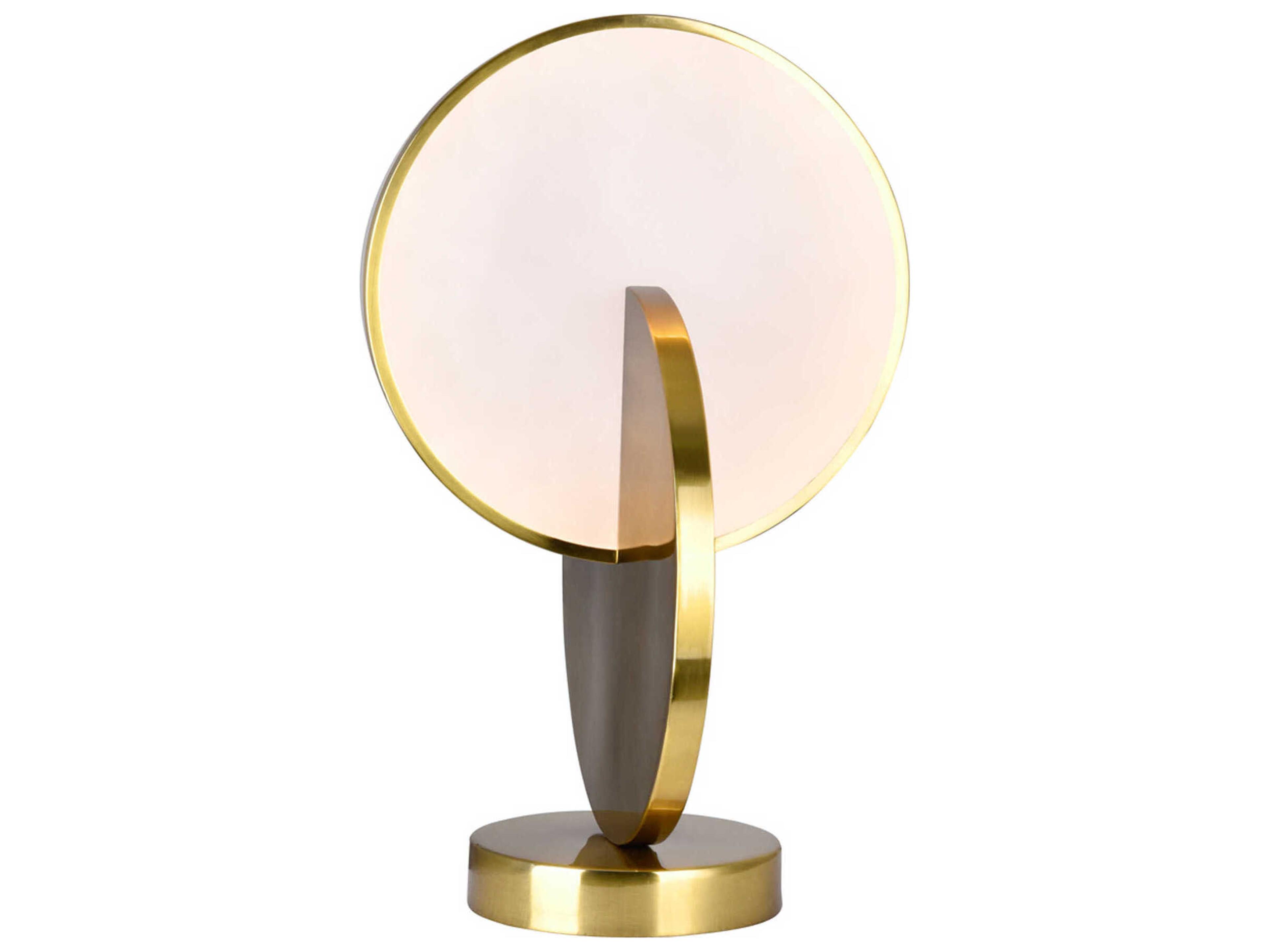 CWI Lighting Tranche Brushed Brass Table Lamp