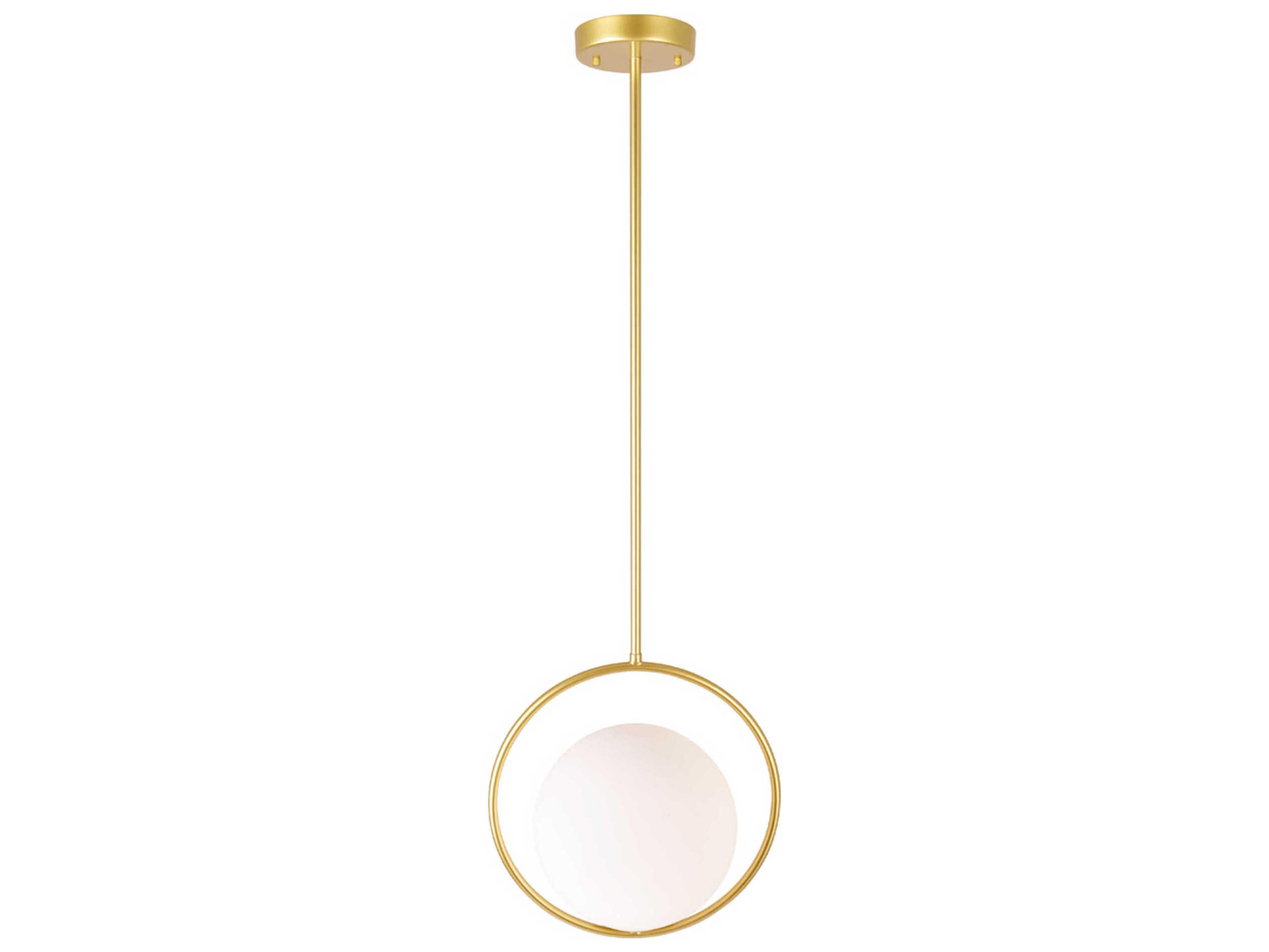 CWI Lighting Celeste 1-Light Medallion Gold Globe Pendant