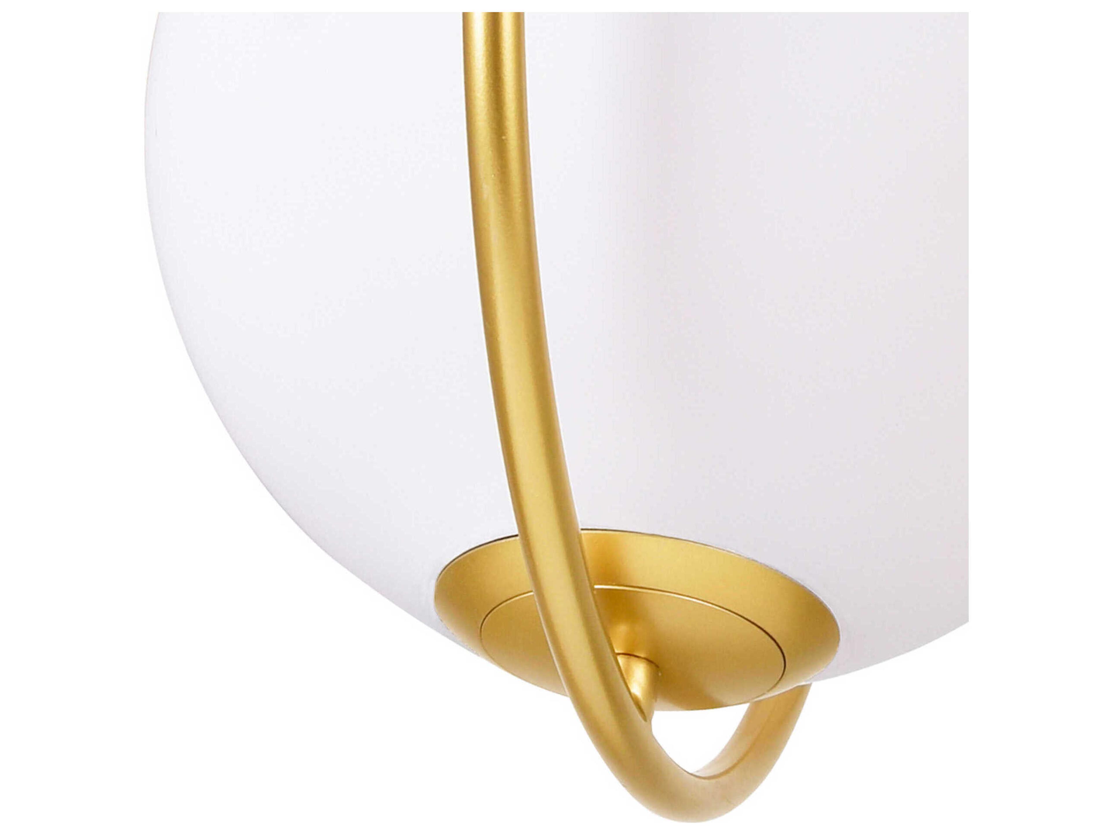 CWI Lighting Celeste 1-Light Medallion Gold Globe Pendant