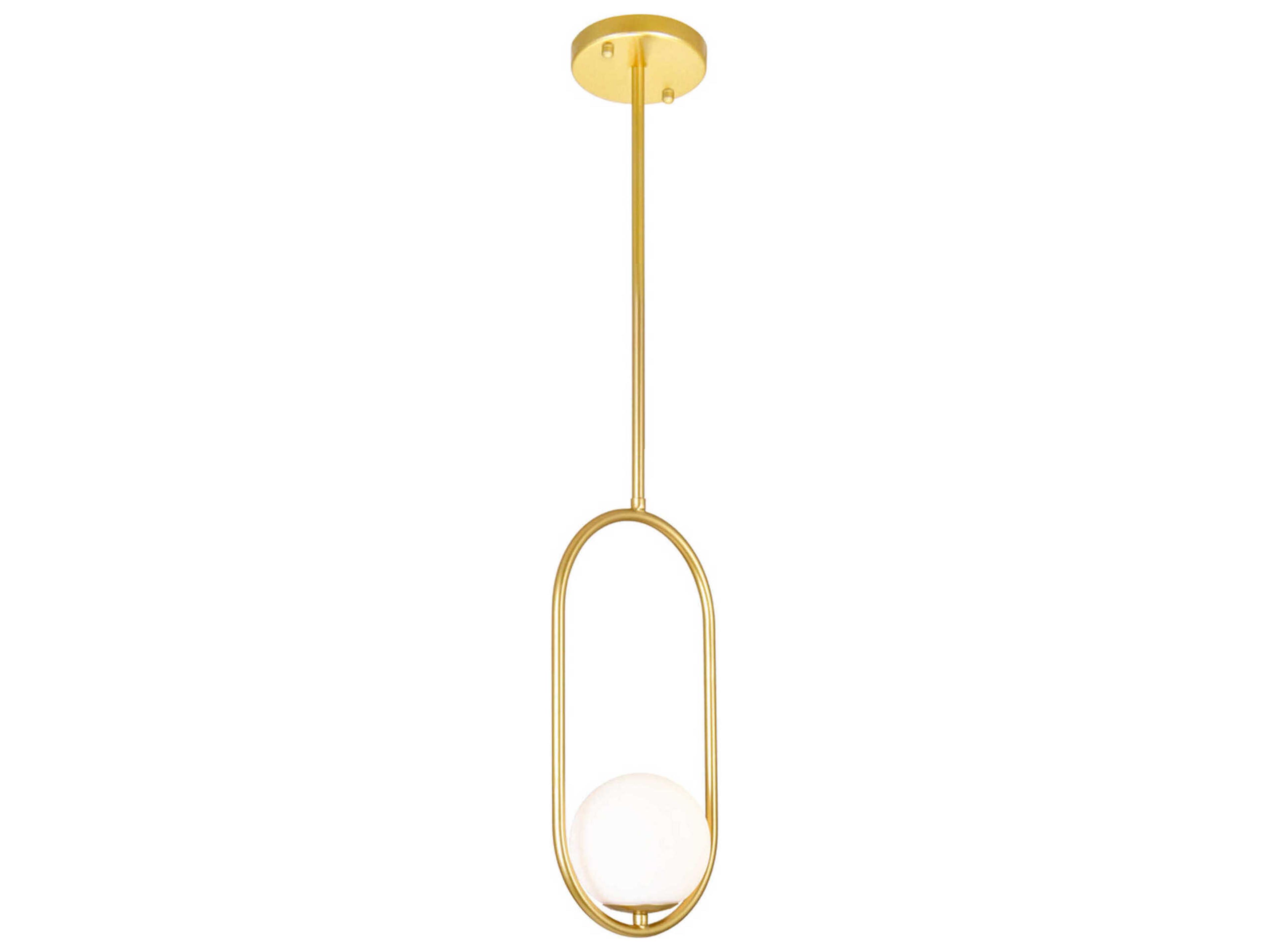 CWI Lighting Celeste 1-Light Medallion Gold Globe Mini Pendant