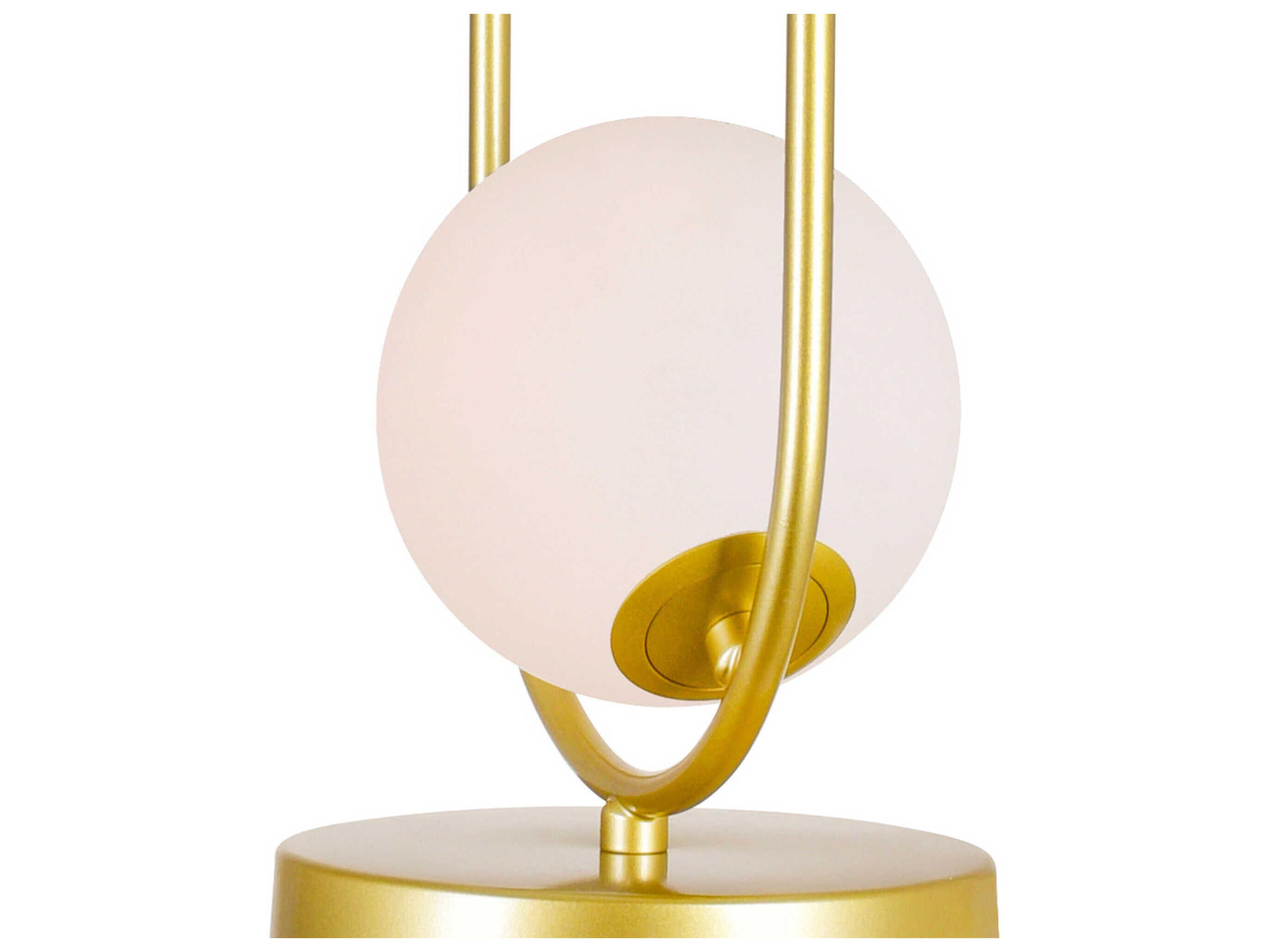 CWI Lighting Celeste Medallion Gold Frosted Glass Table Lamp