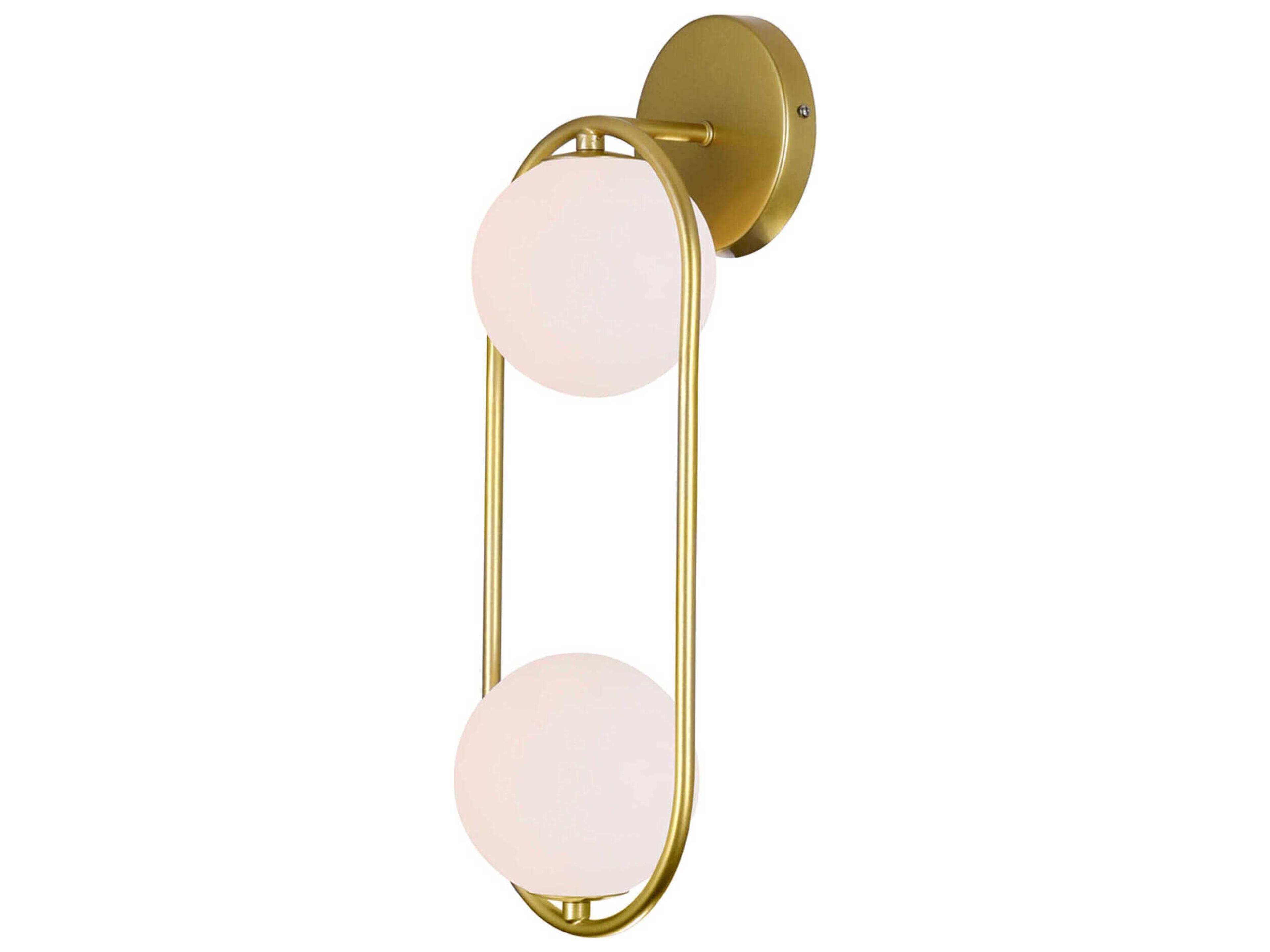 CWI Lighting Celeste 2-Light Medallion Gold Vanity Light