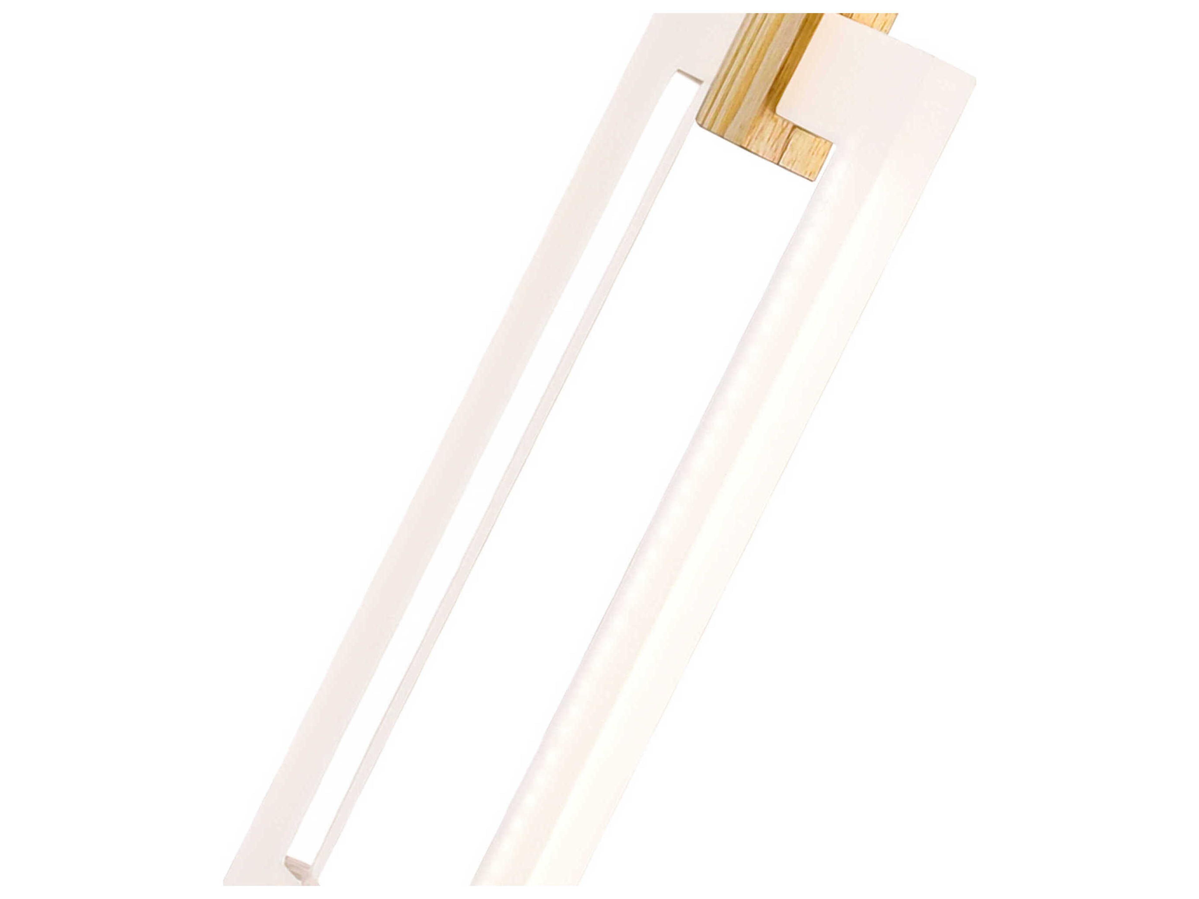 CWI Lighting Anello White Oak Wood Geometric Pendant