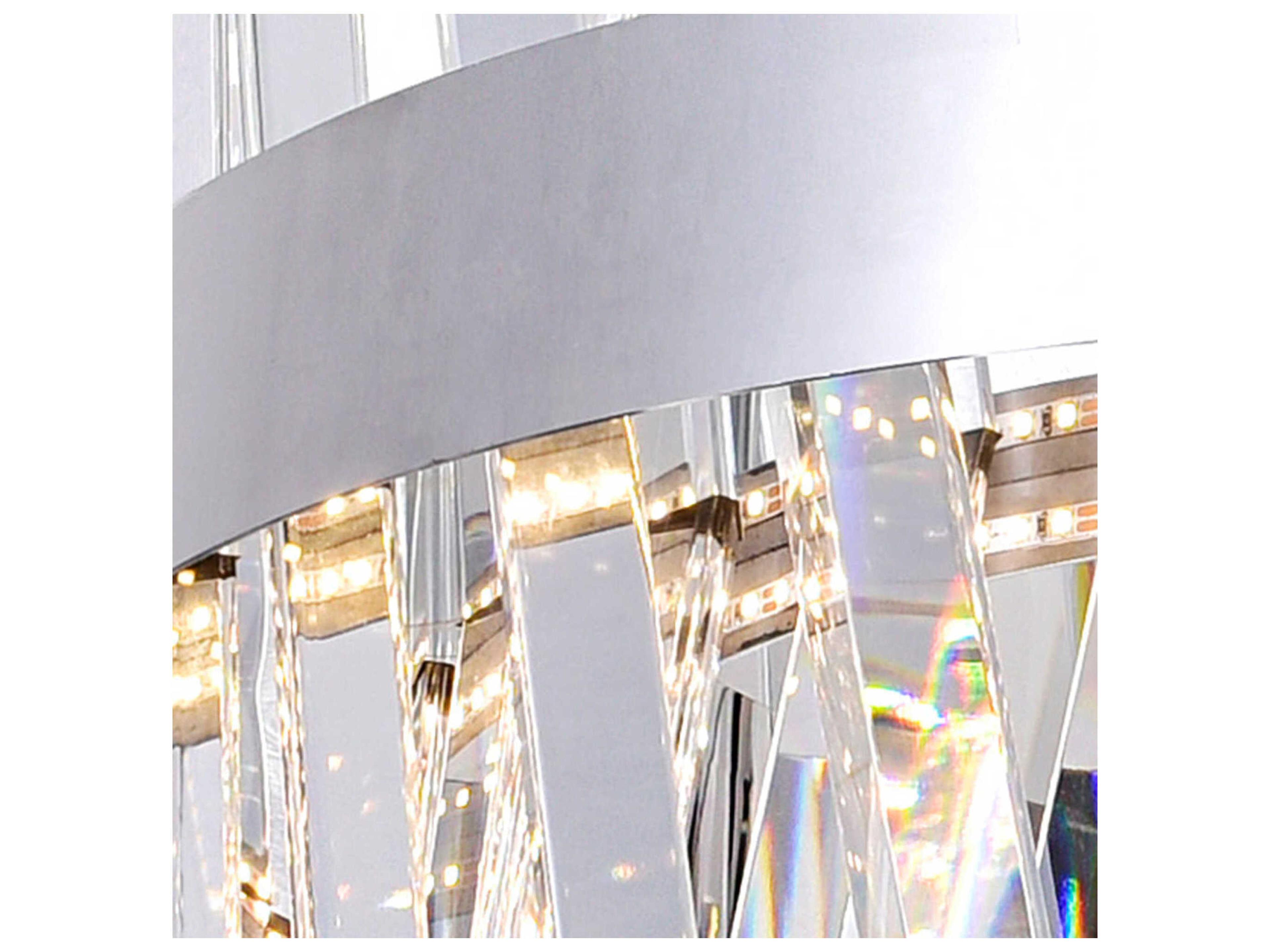 CWI Lighting Glace Chrome Round Pendant