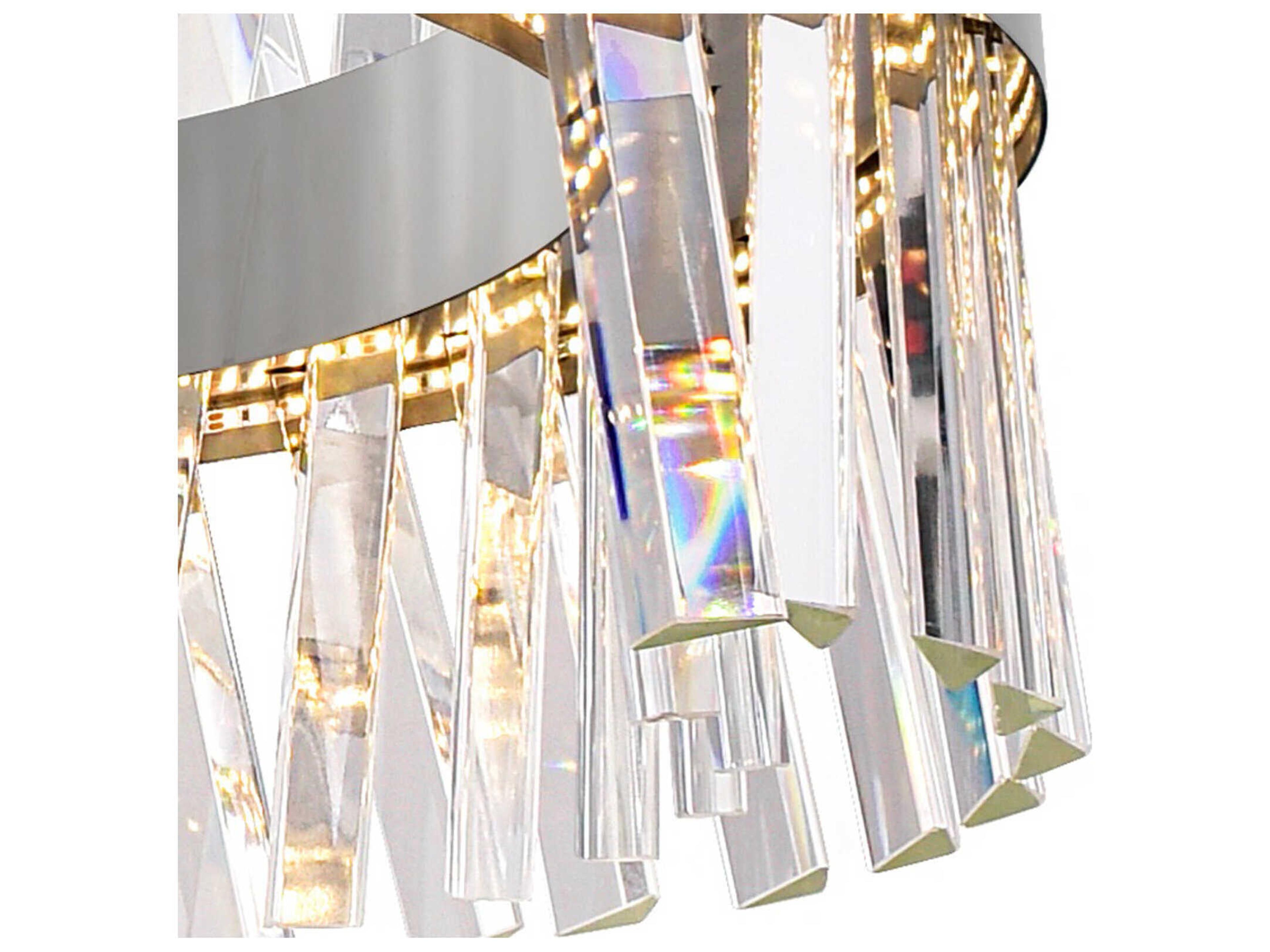 CWI Lighting Glace Chrome Round Pendant