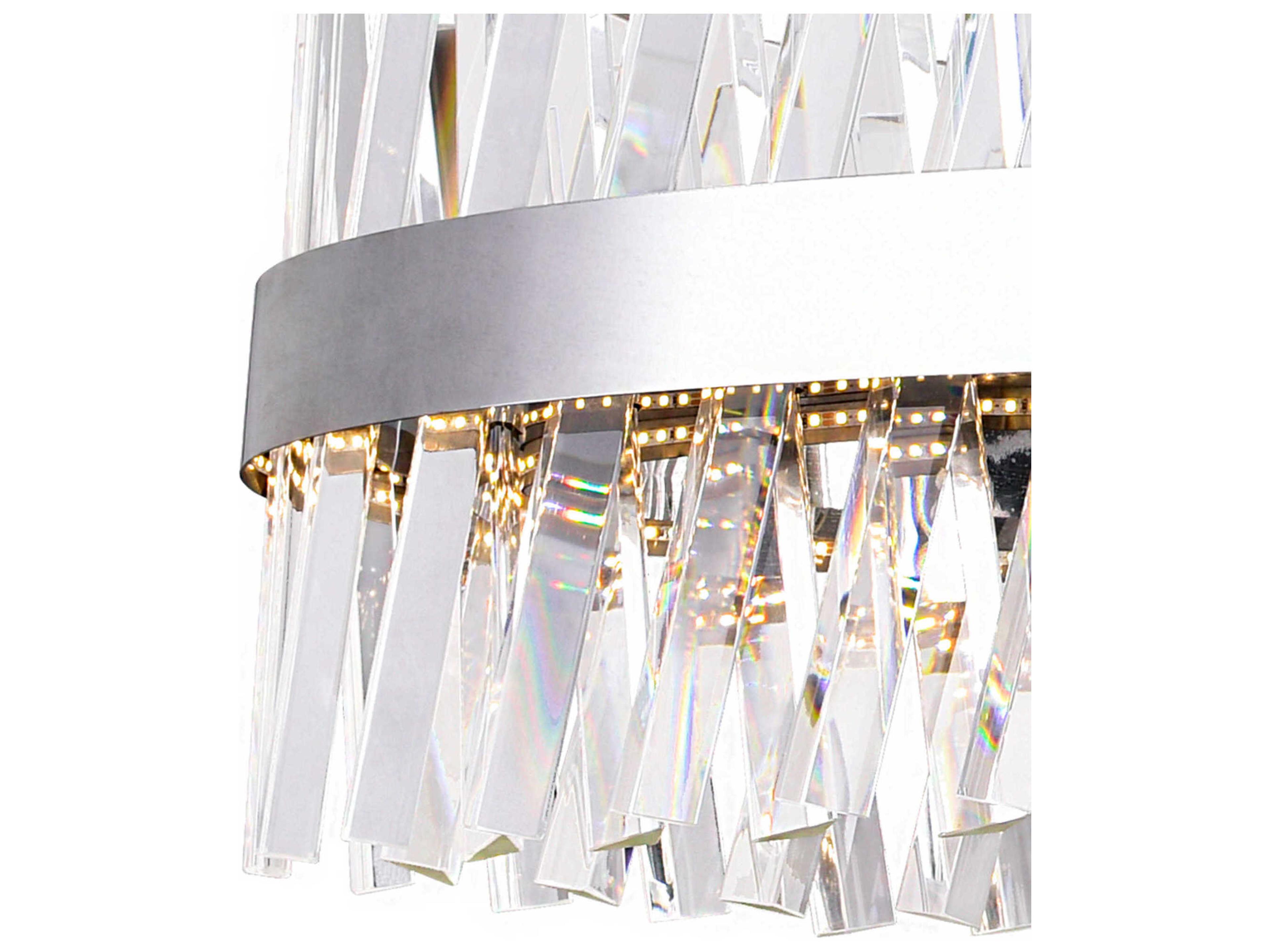 CWI Lighting Glace Chrome Round Island Pendant