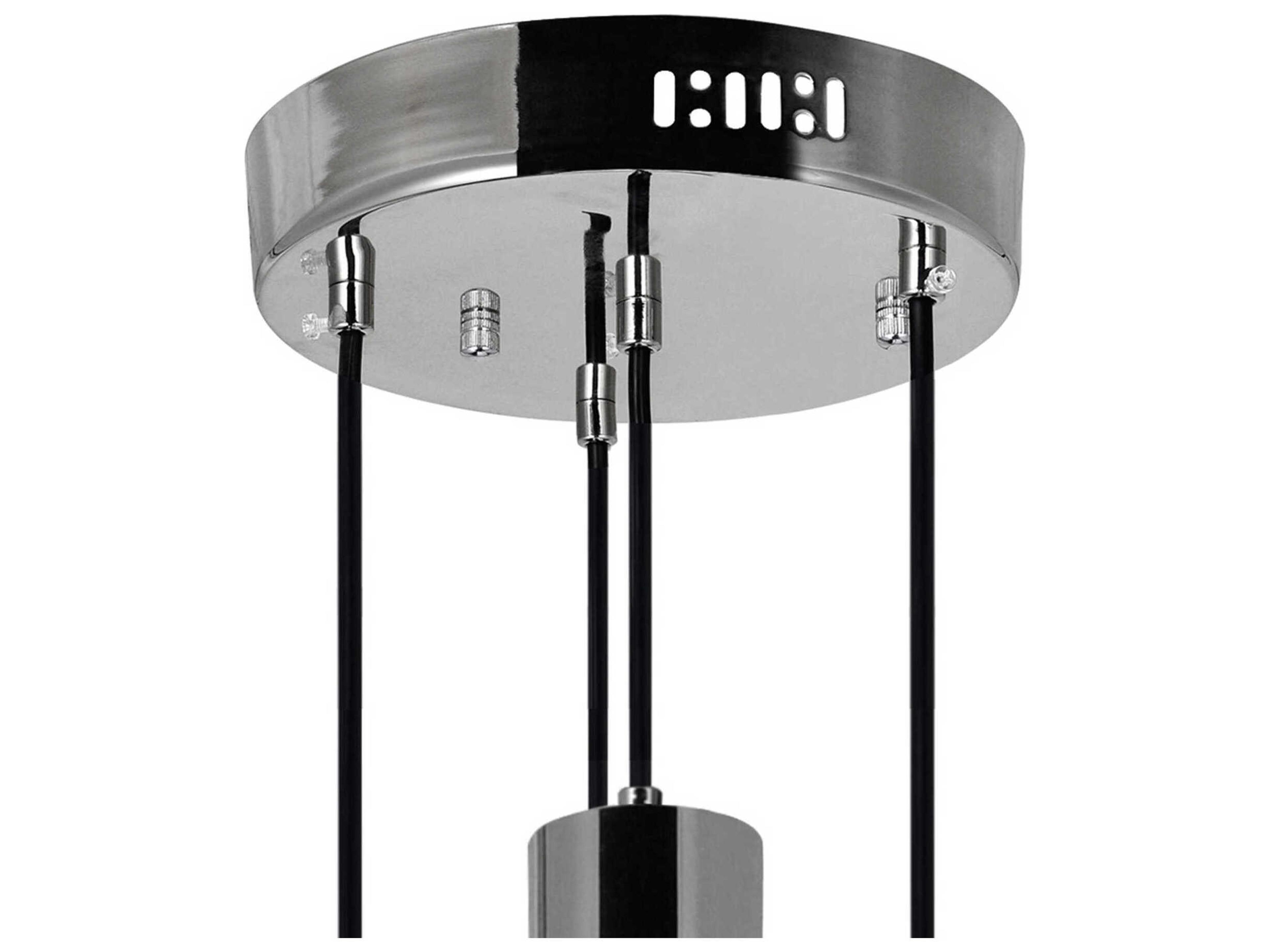 CWI Lighting Chime Polished Nickel Linear Mini Pendant