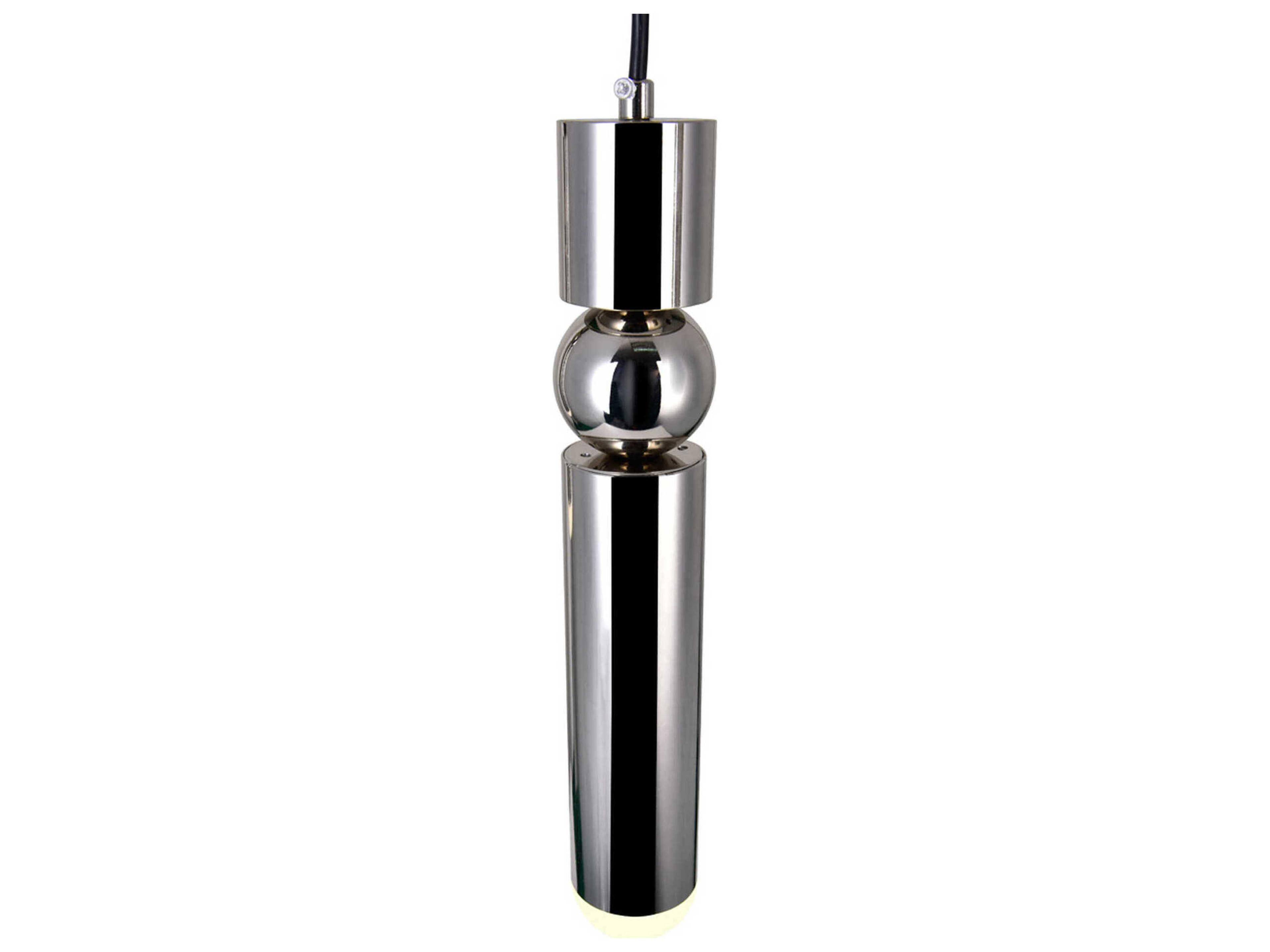 CWI Lighting Chime Polished Nickel Linear Mini Pendant